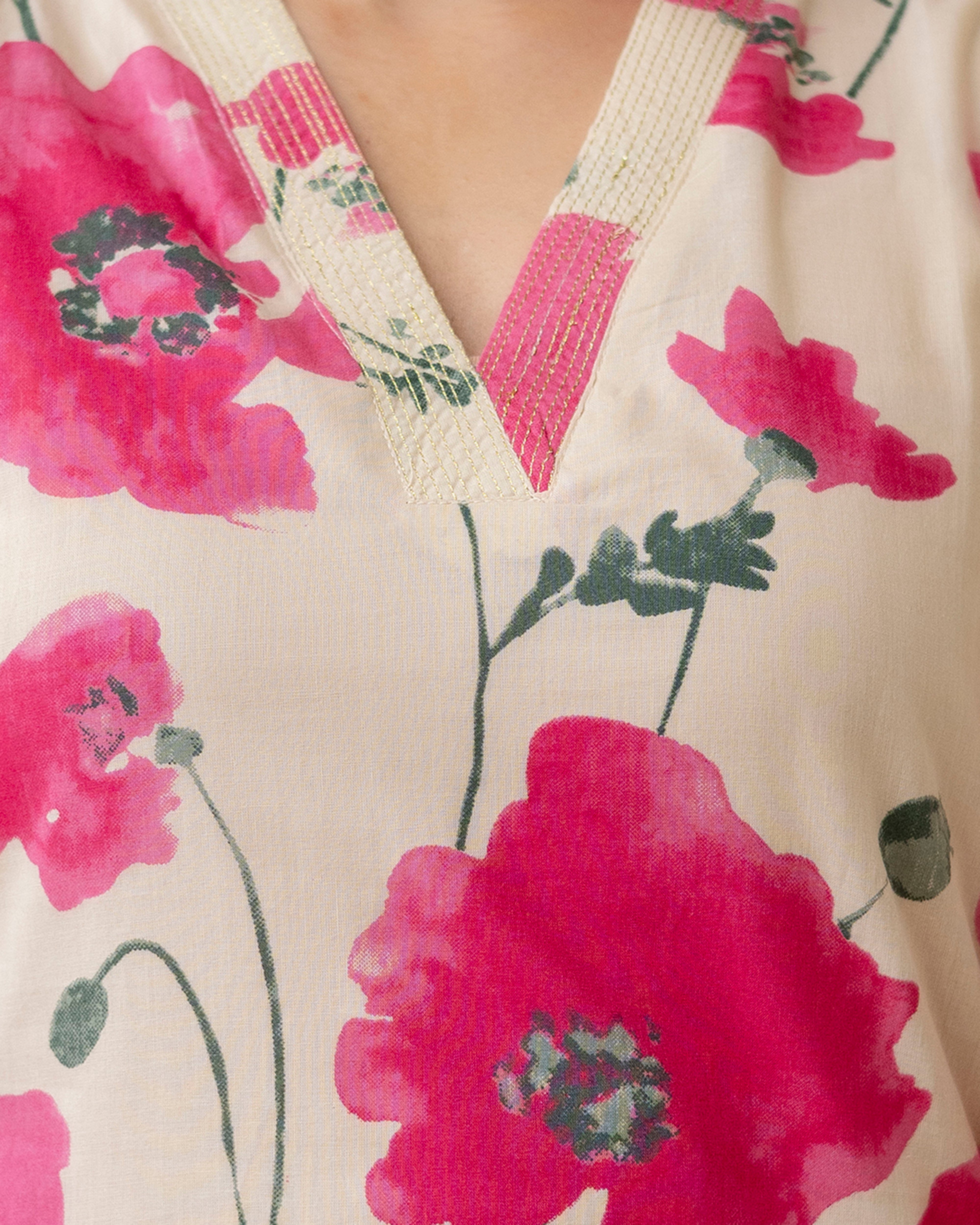 PHOOLWARI CHARM STRAIGHT KURTA