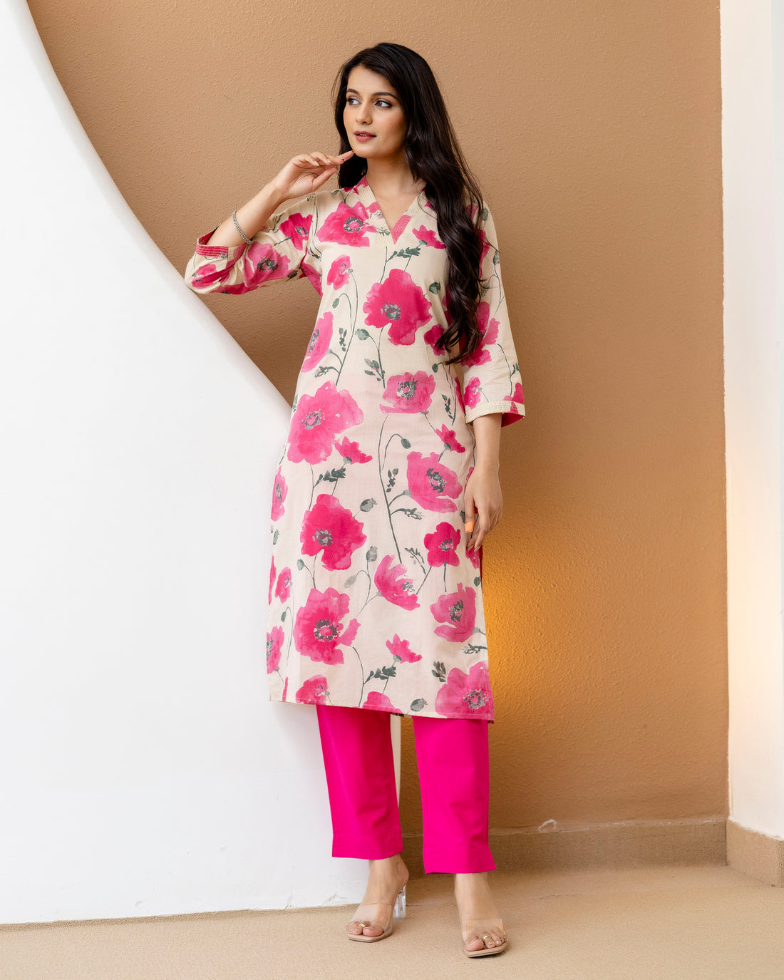 PHOOLWARI CHARM STRAIGHT KURTA