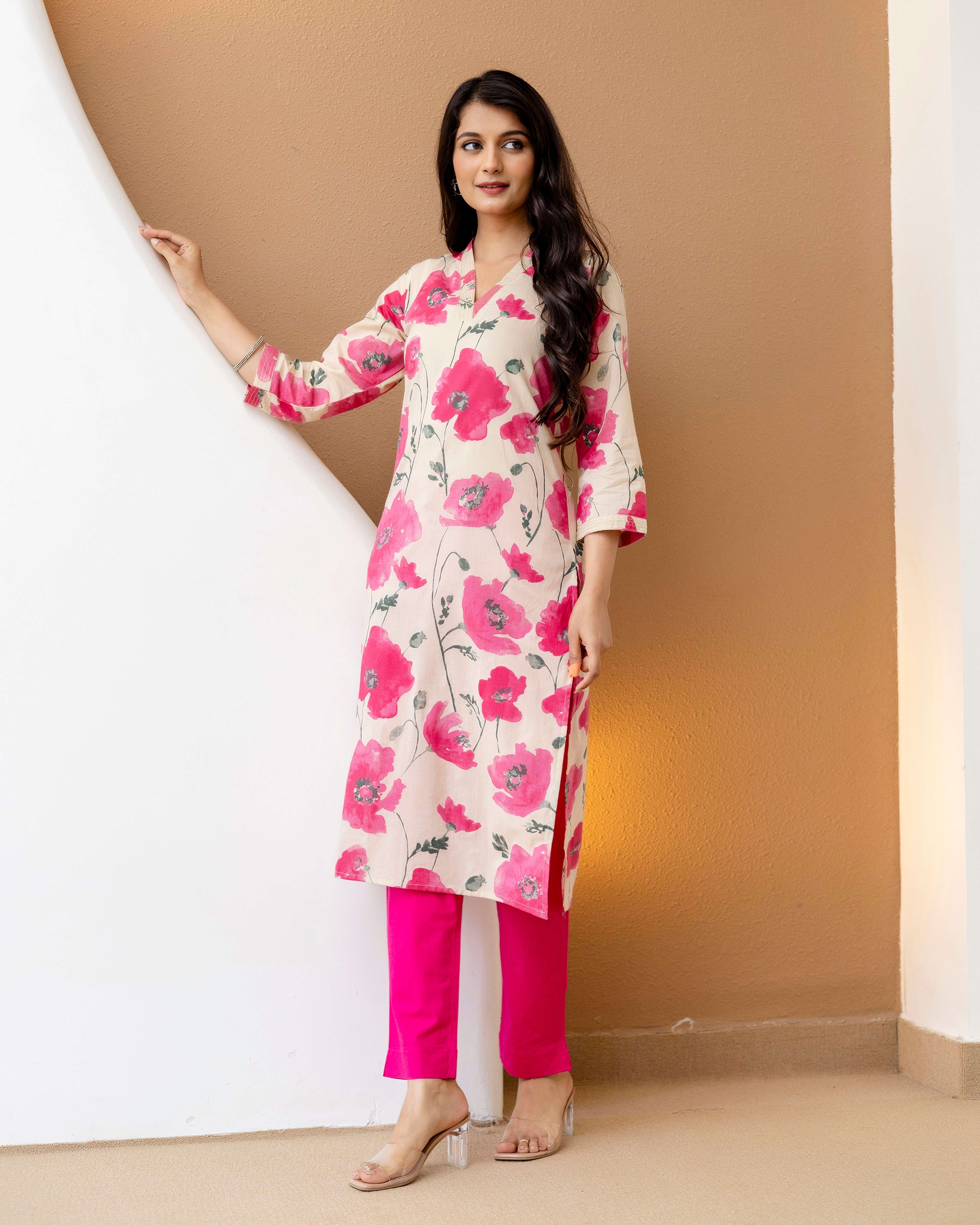 PHOOLWARI CHARM STRAIGHT KURTA