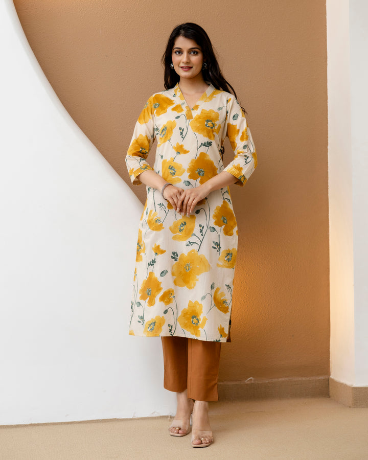 SUNEHRI CHARM STRAIGHT KURTA