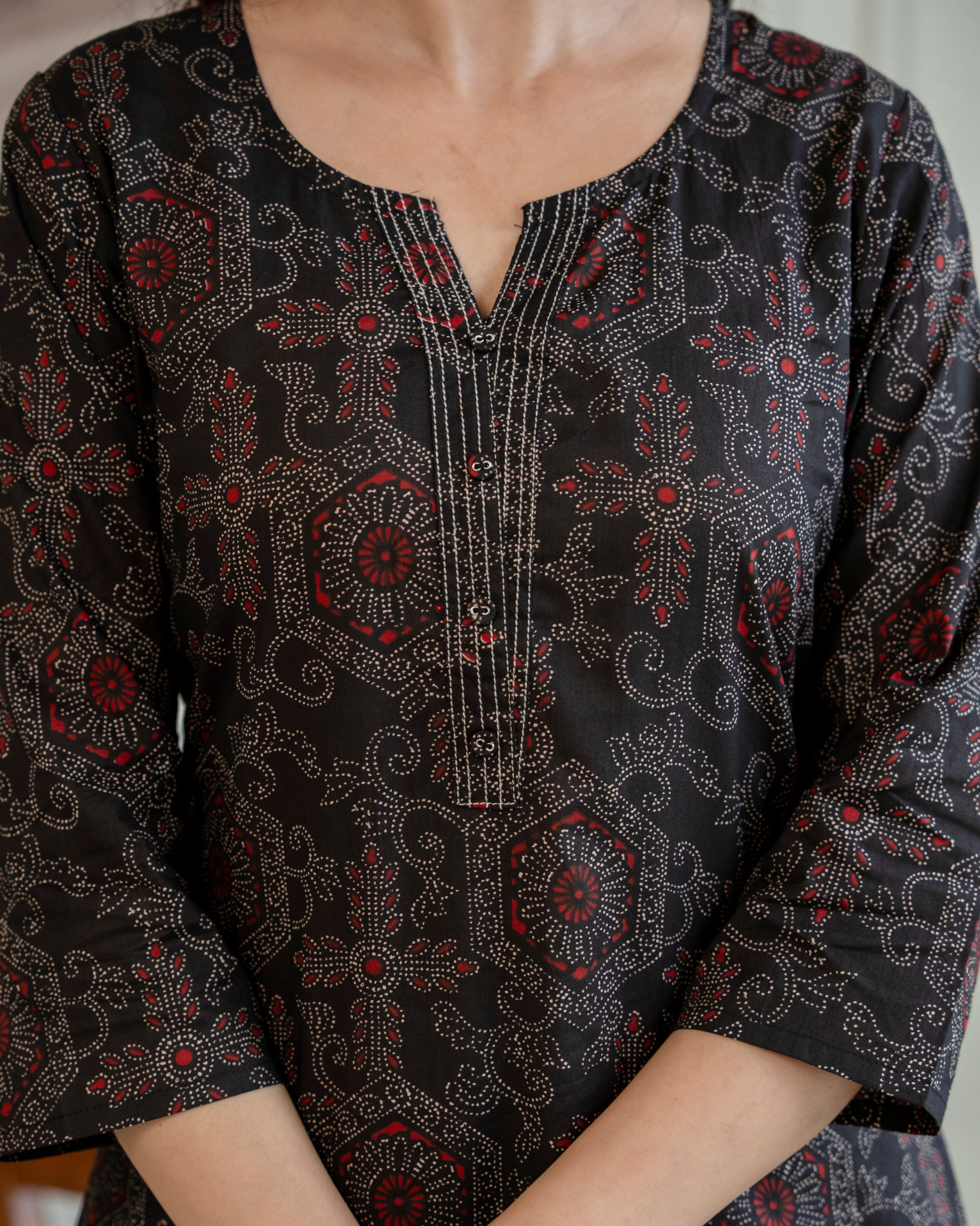 Kalindi Pure Cotton Straight Kurta