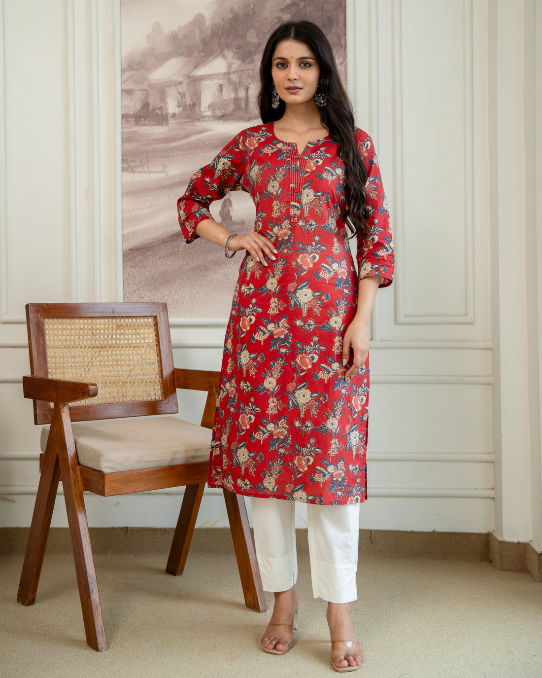 Rajni  Pure Cotton Straight Kurta