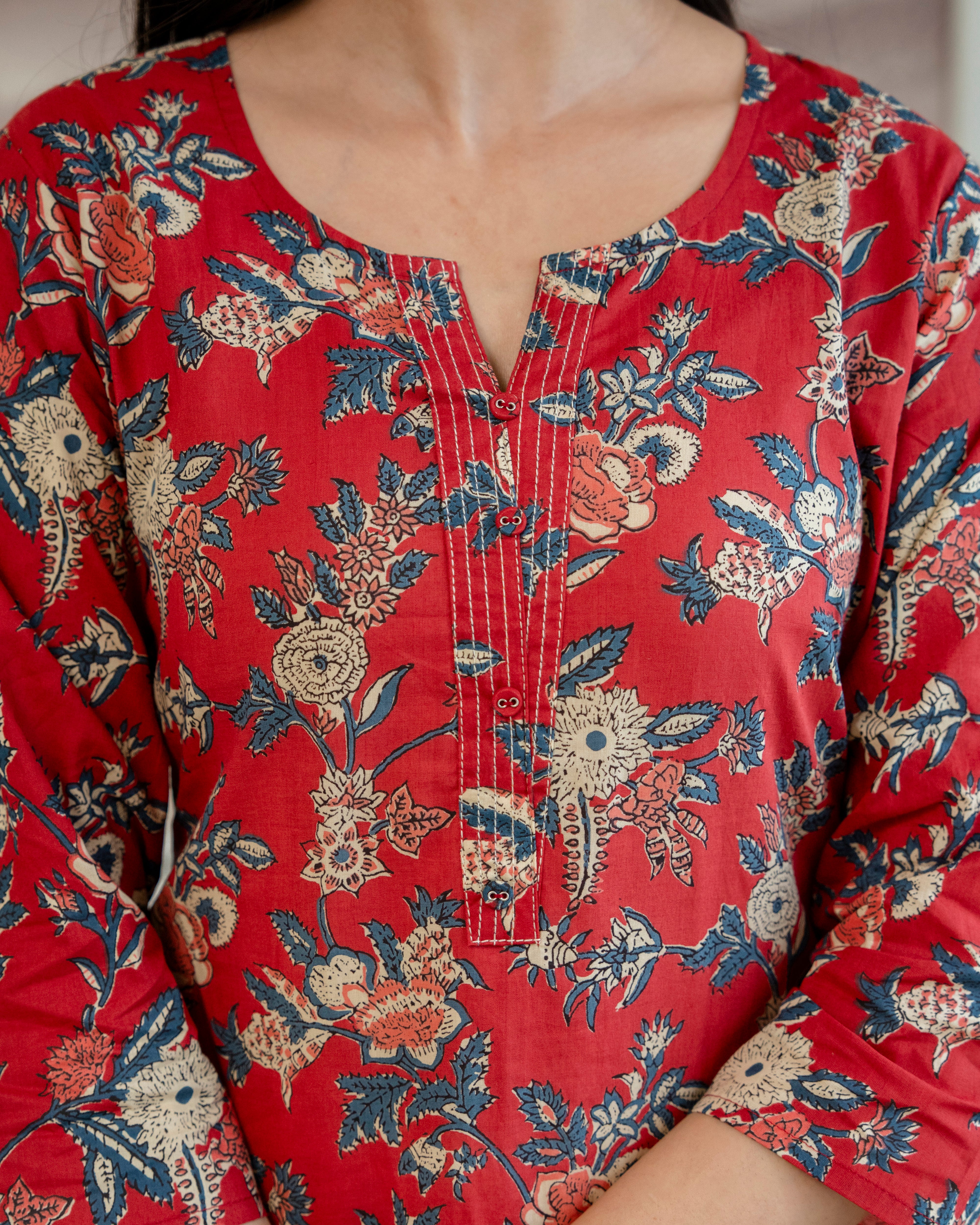Rajni  Pure Cotton Straight Kurta