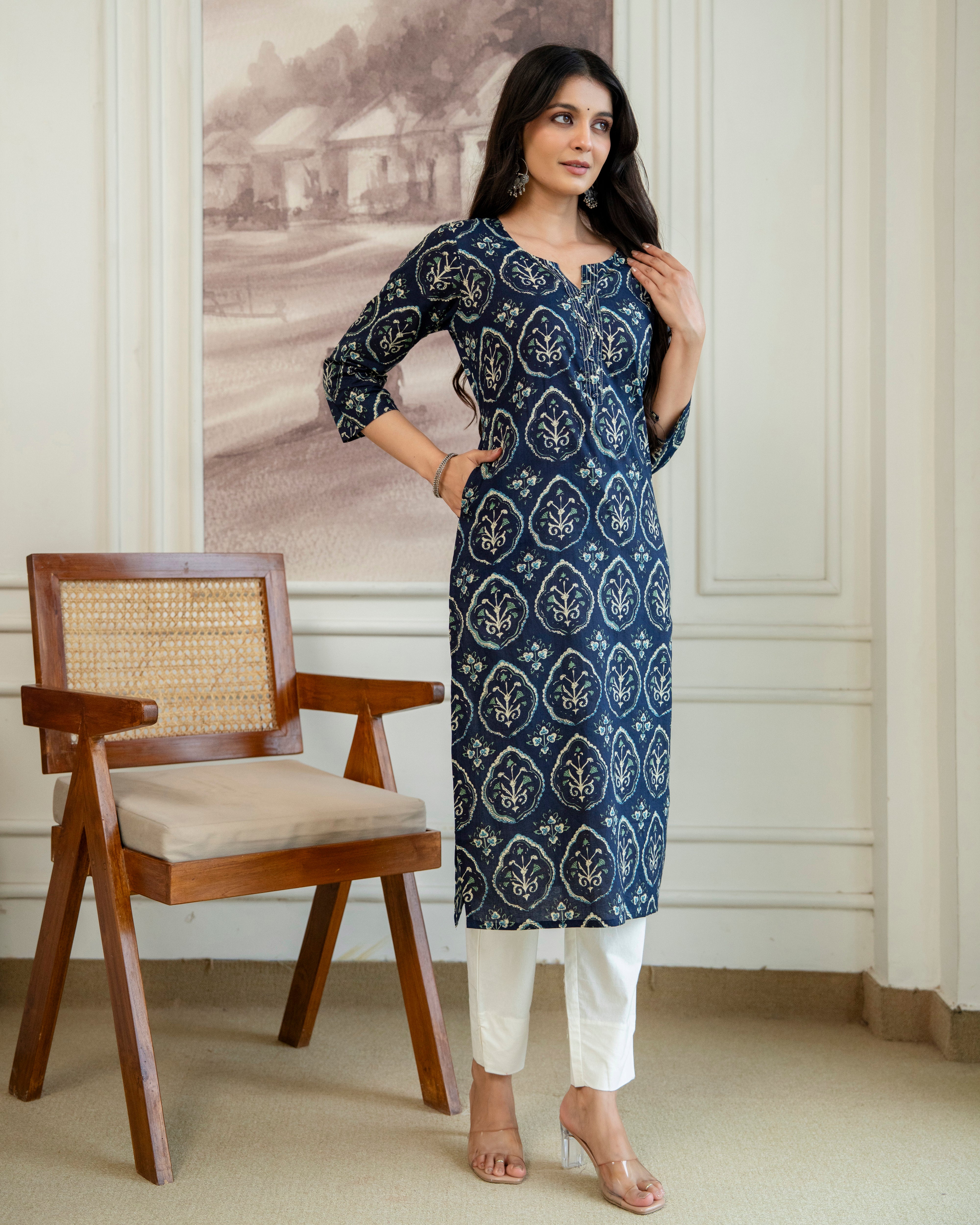 Nilaya Pure Cotton Straight Kurta