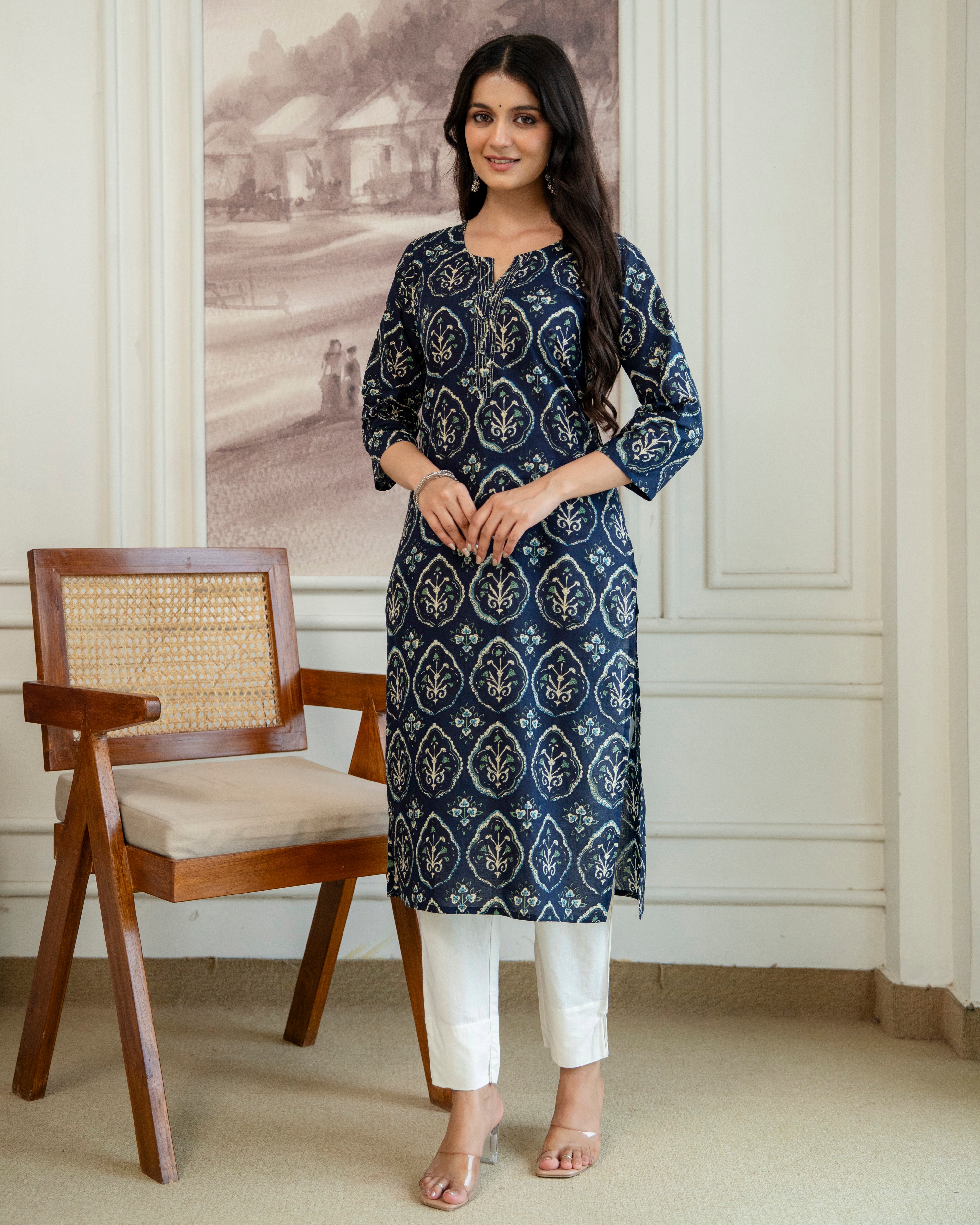 Nilaya Pure Cotton Straight Kurta