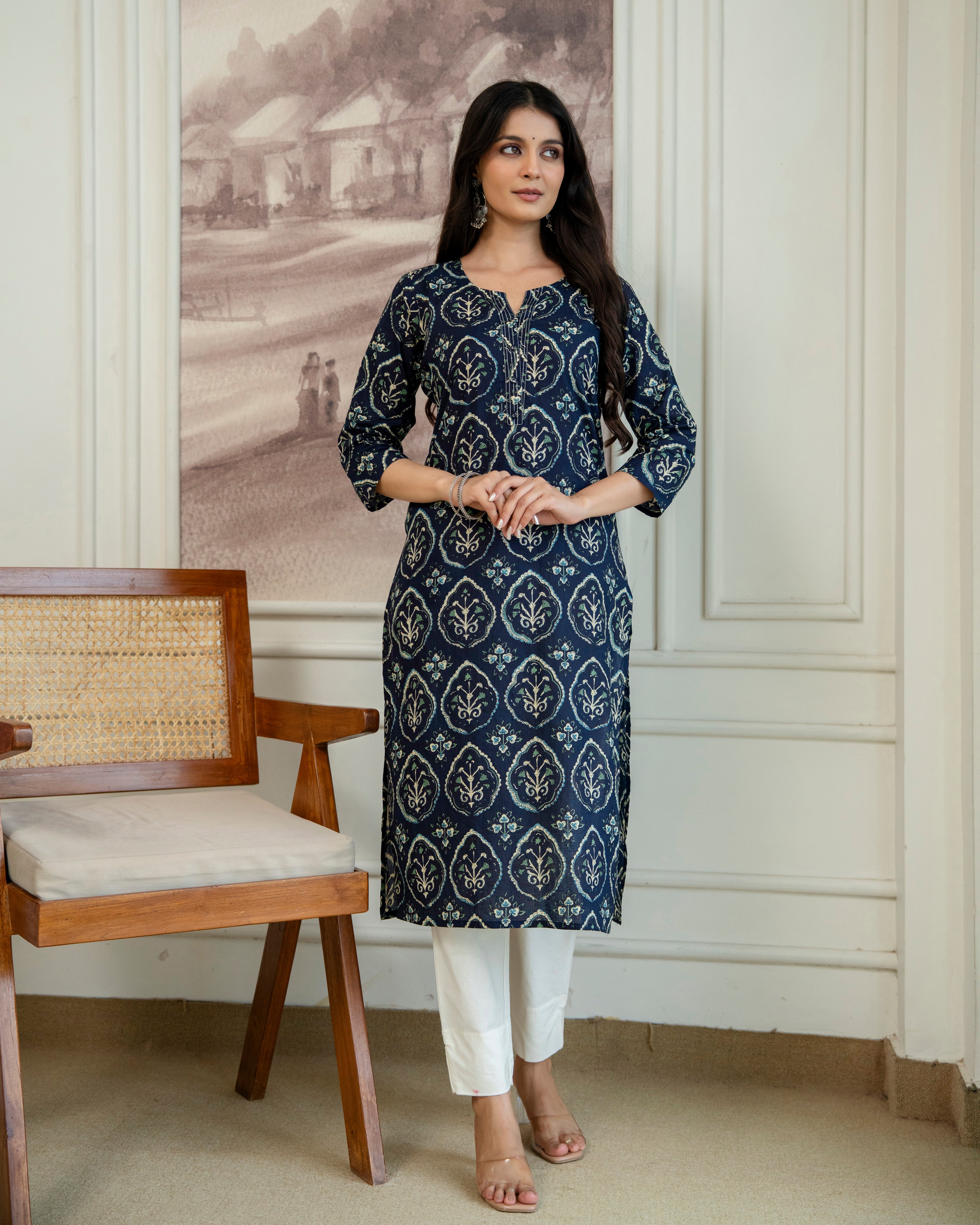 Nilaya Pure Cotton Straight Kurta
