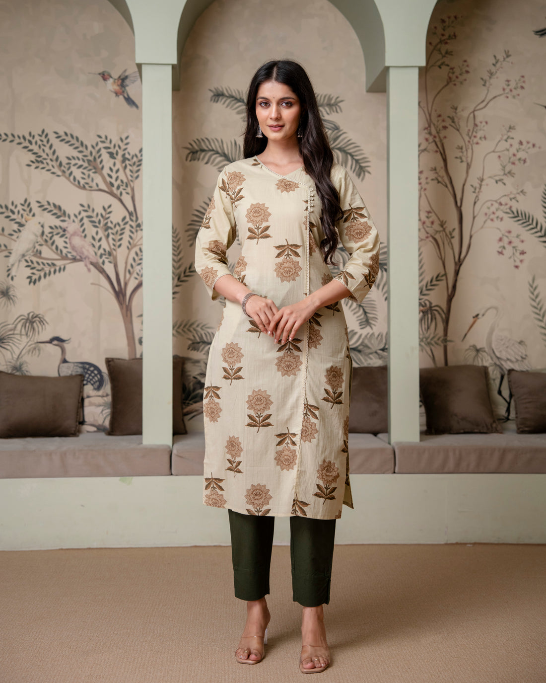 Rajeshwari Pure Cotton Angrakha Kurta