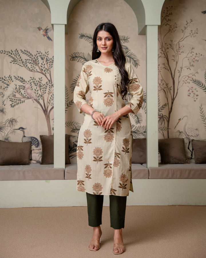 Rajeshwari Pure Cotton Angrakha Kurta