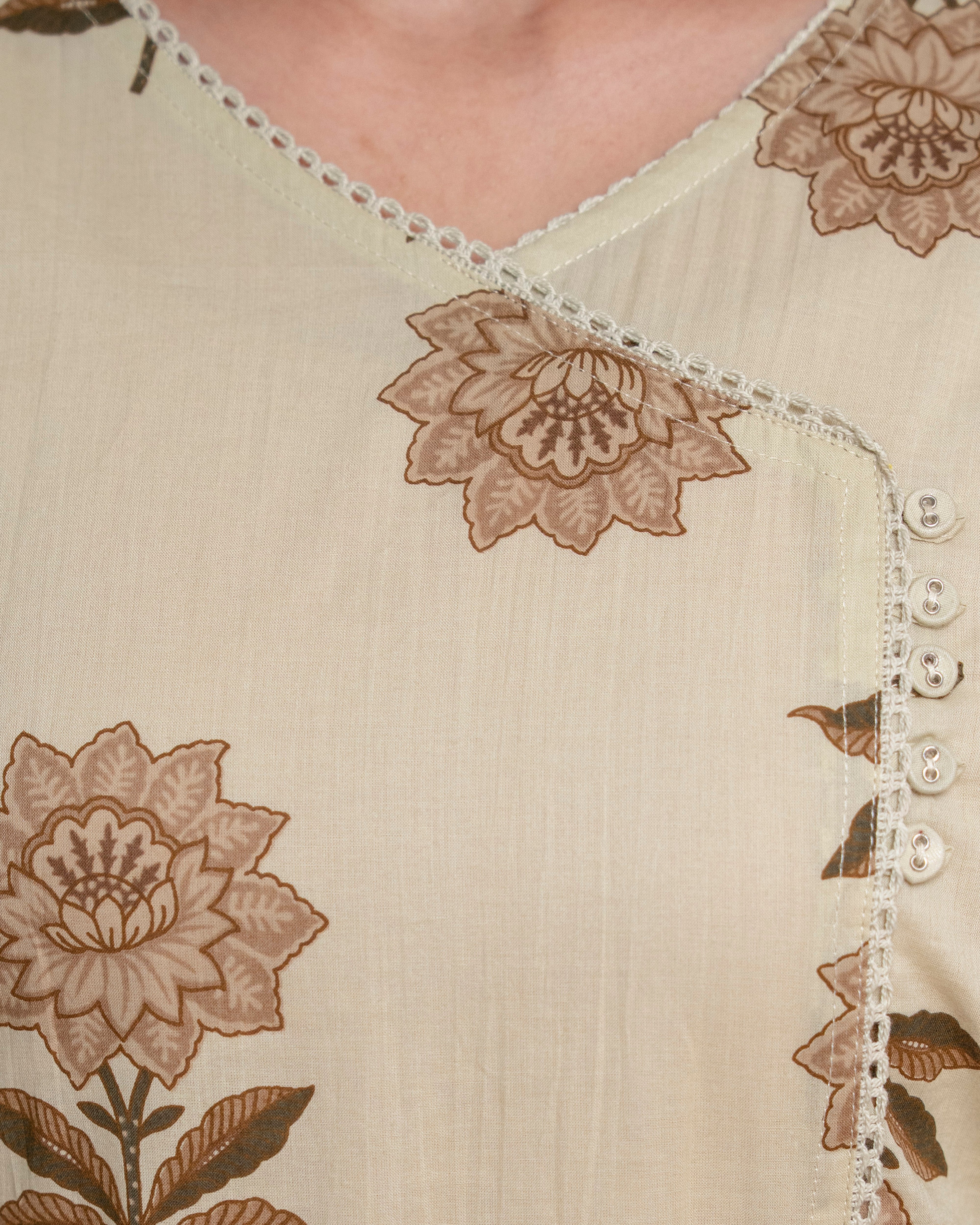 Rajeshwari Pure Cotton Angrakha Kurta