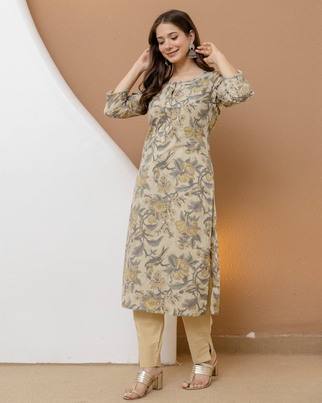 Tarunika Pure Cotton Straight Kurta