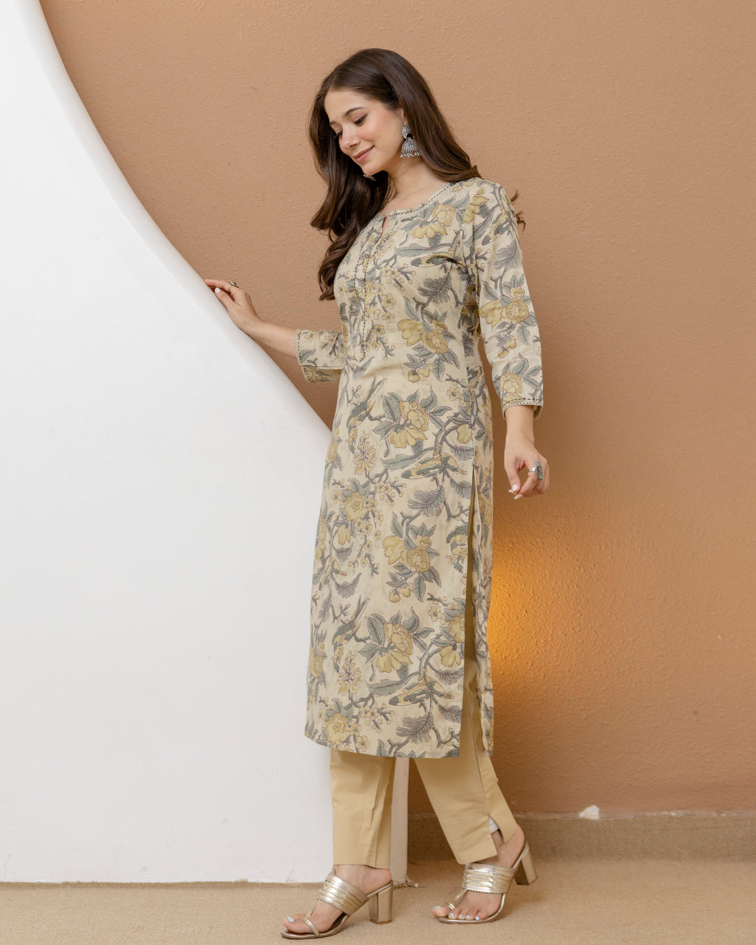 Tarunika Pure Cotton Straight Kurta