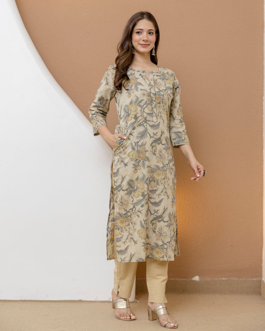 Tarunika Pure Cotton Straight Kurta