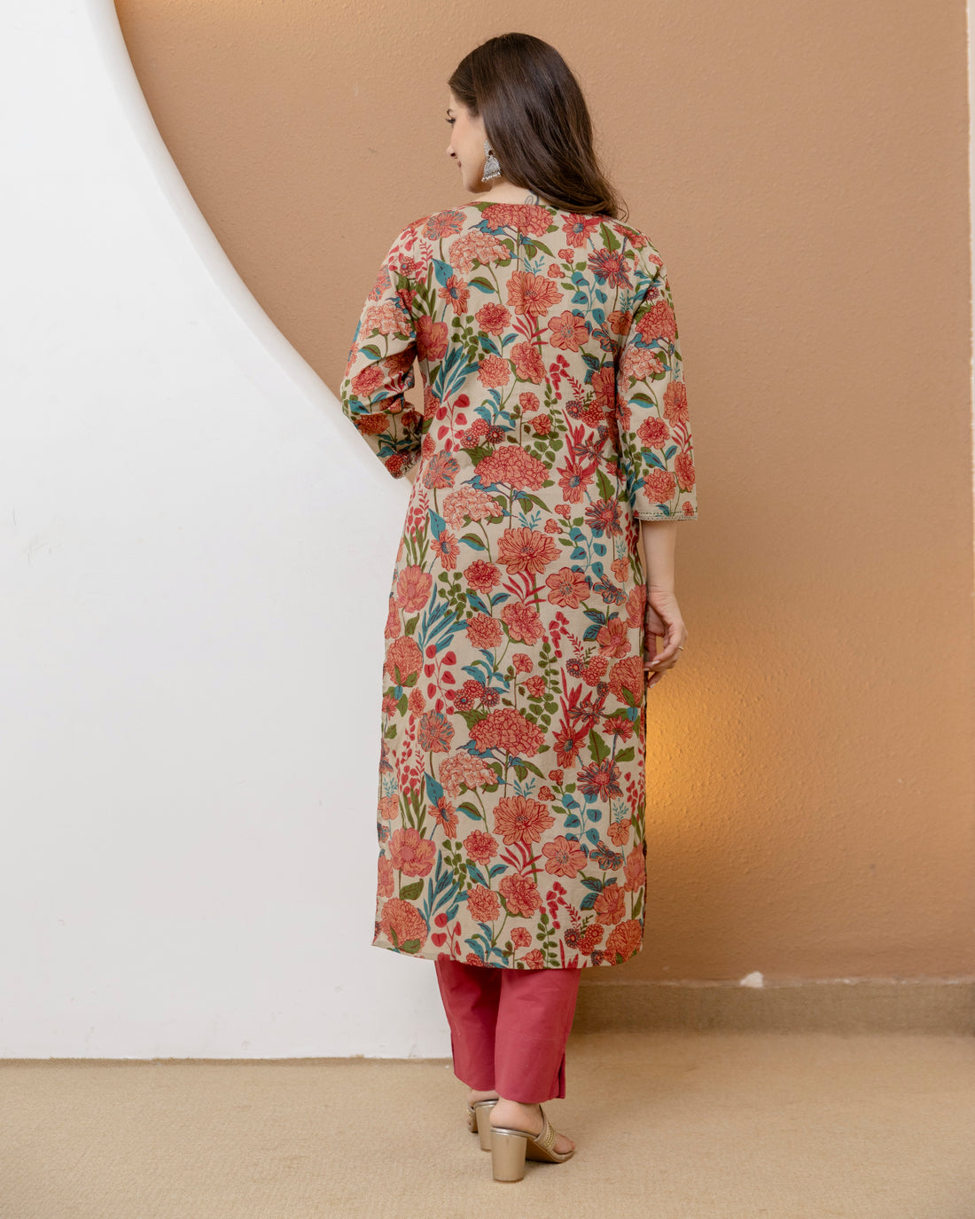 Pushpanjali Pure Cotton Straight Kurta