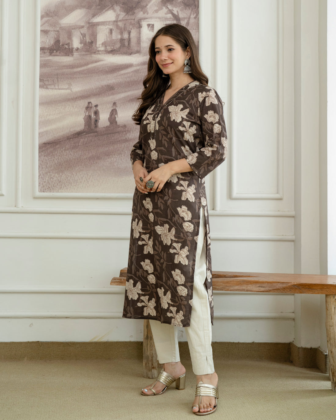 Nayantara Pure Cotton Straight Kurta