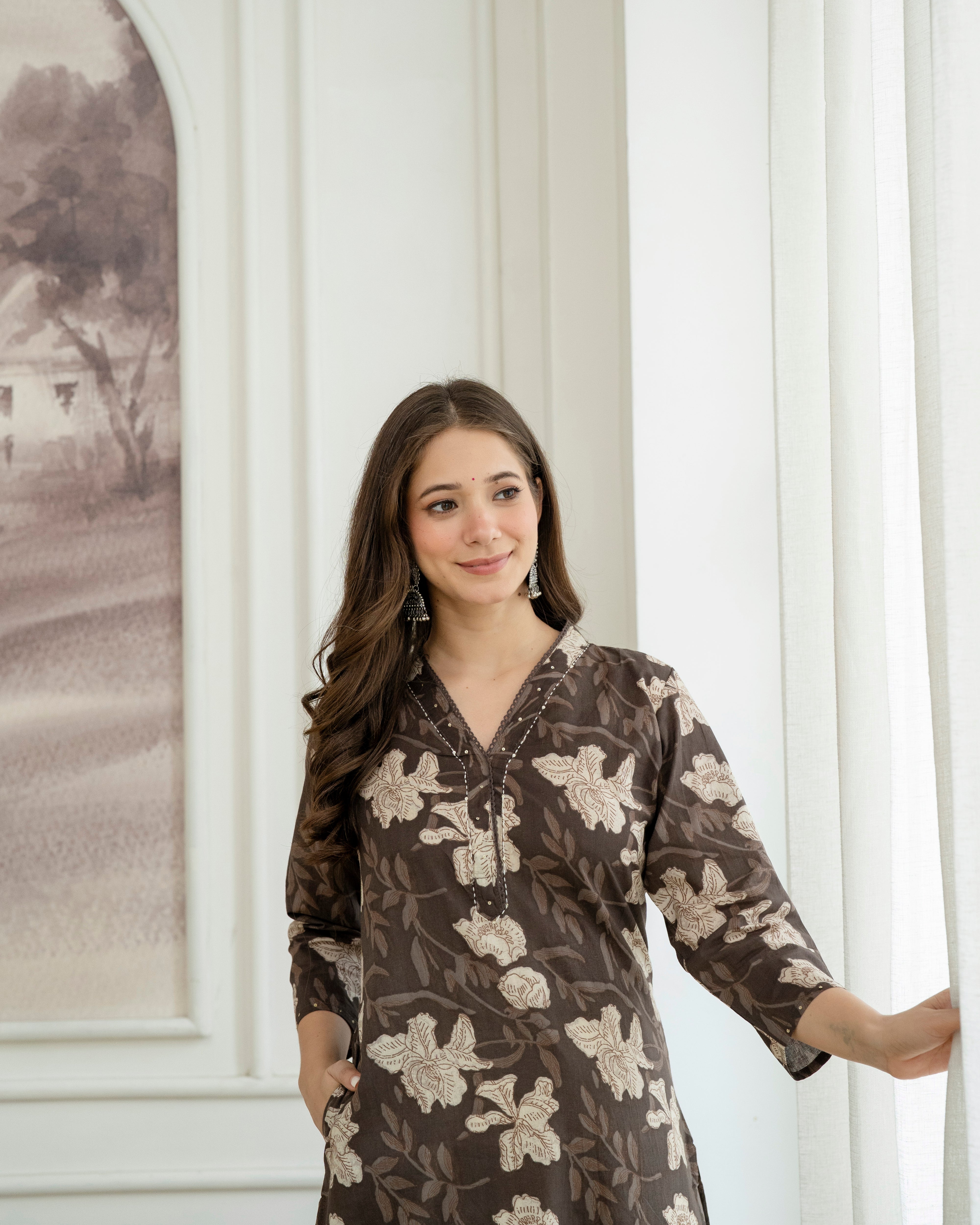 Nayantara Pure Cotton Straight Kurta