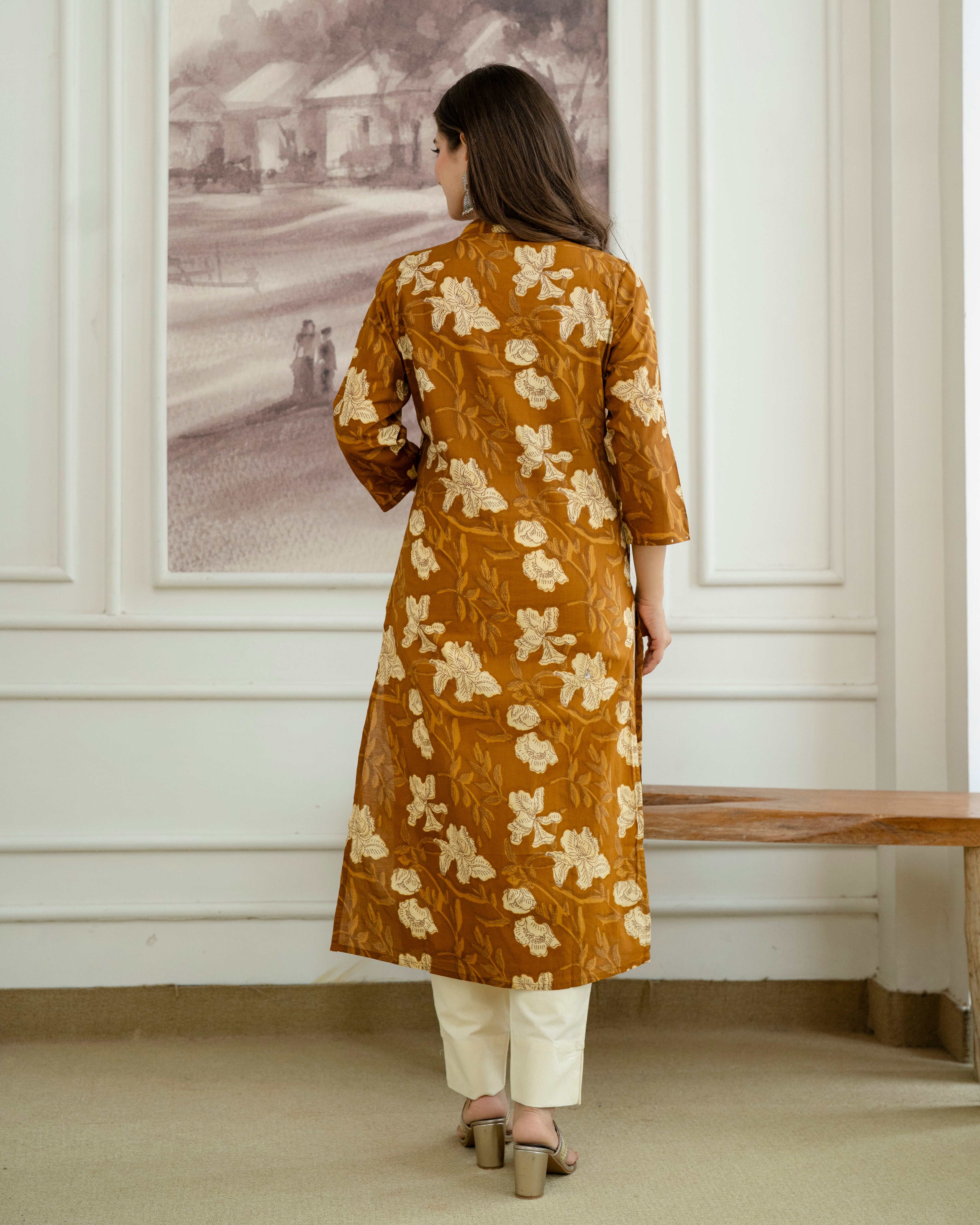 Kanak Pure Cotton Straight Kurta