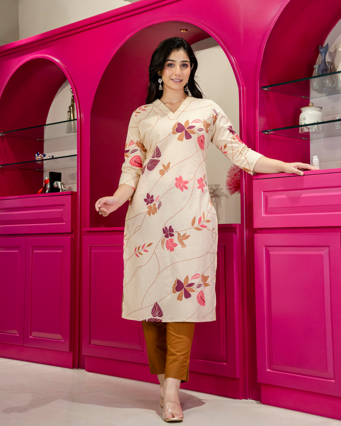 Kusumita Pure Cotton Straight Kurta