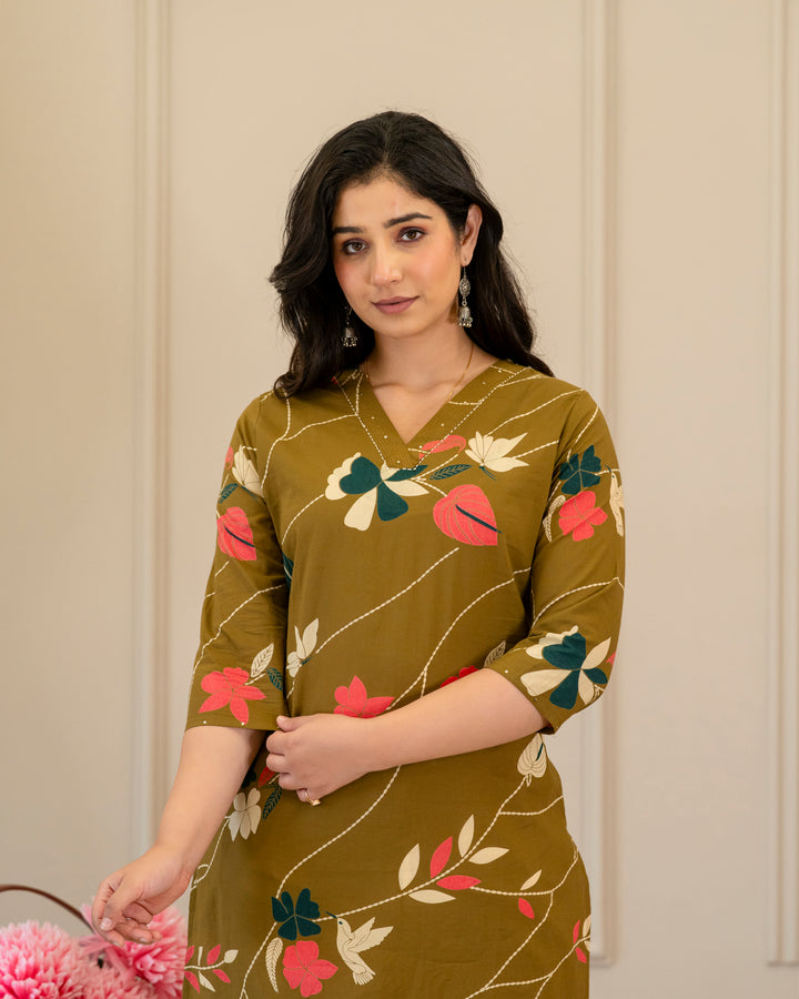 Prakriti Pure Cotton Straight Kurta