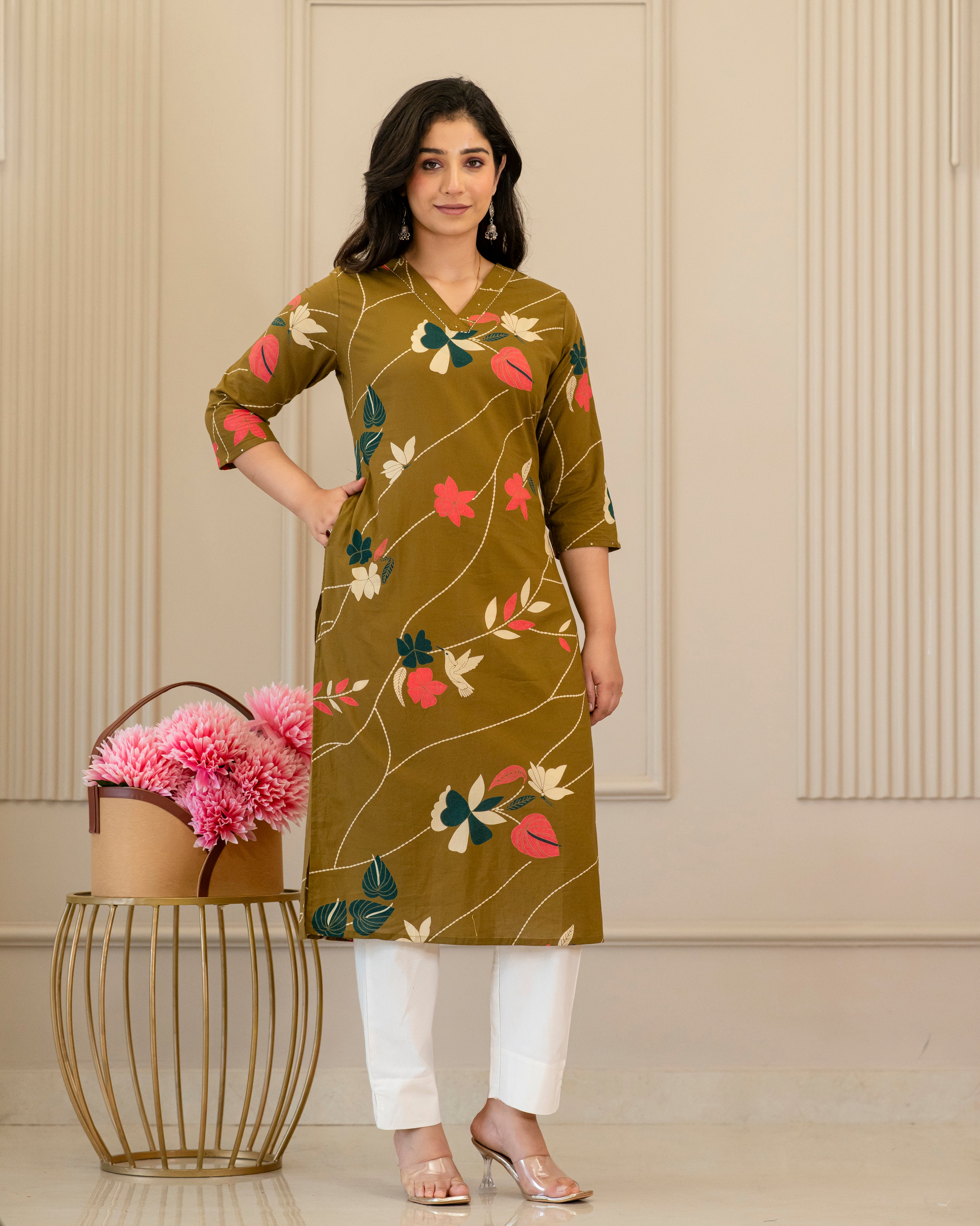 Prakriti Pure Cotton Straight Kurta