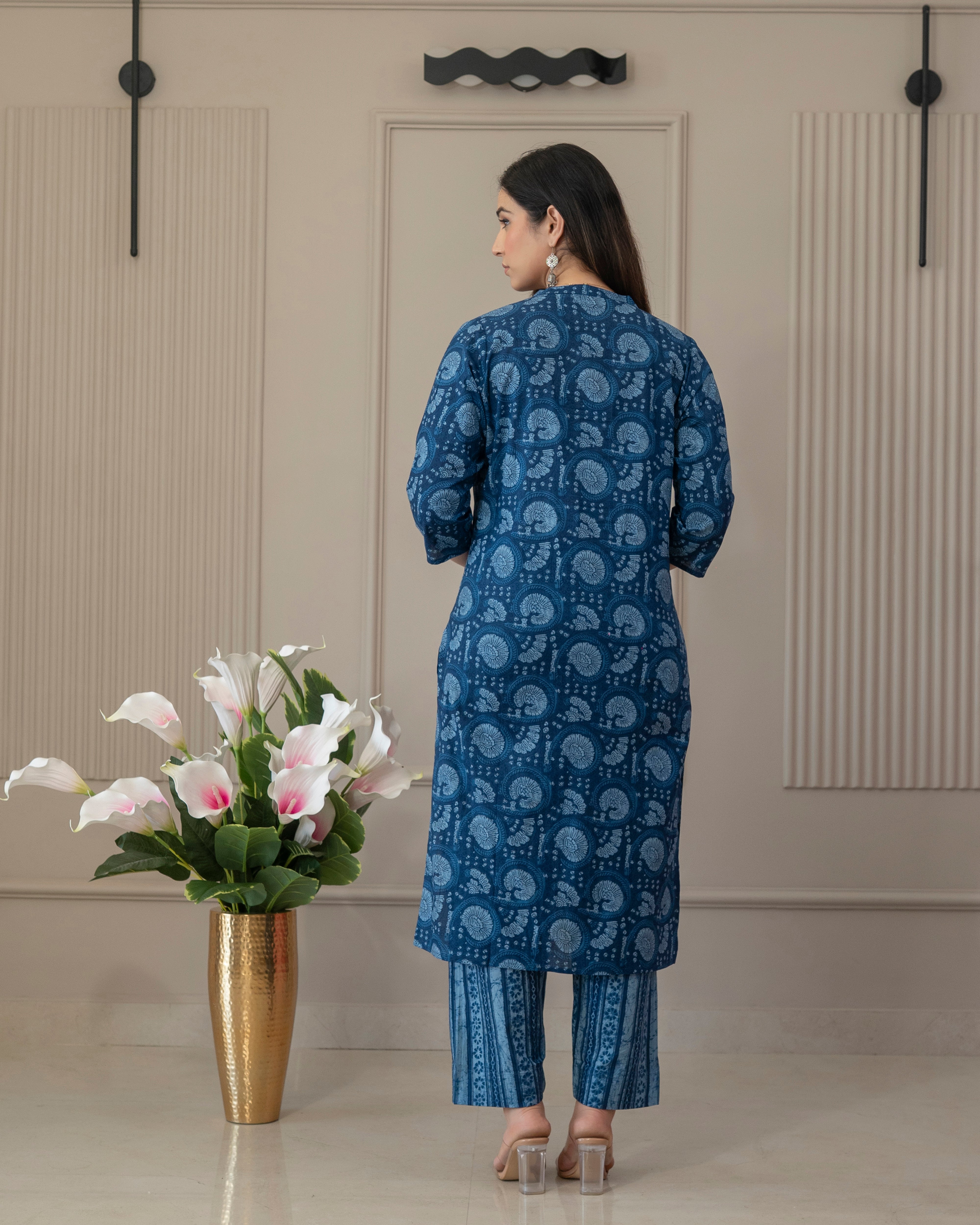 INDIGO VIRAASAT COTTON KURTA SET