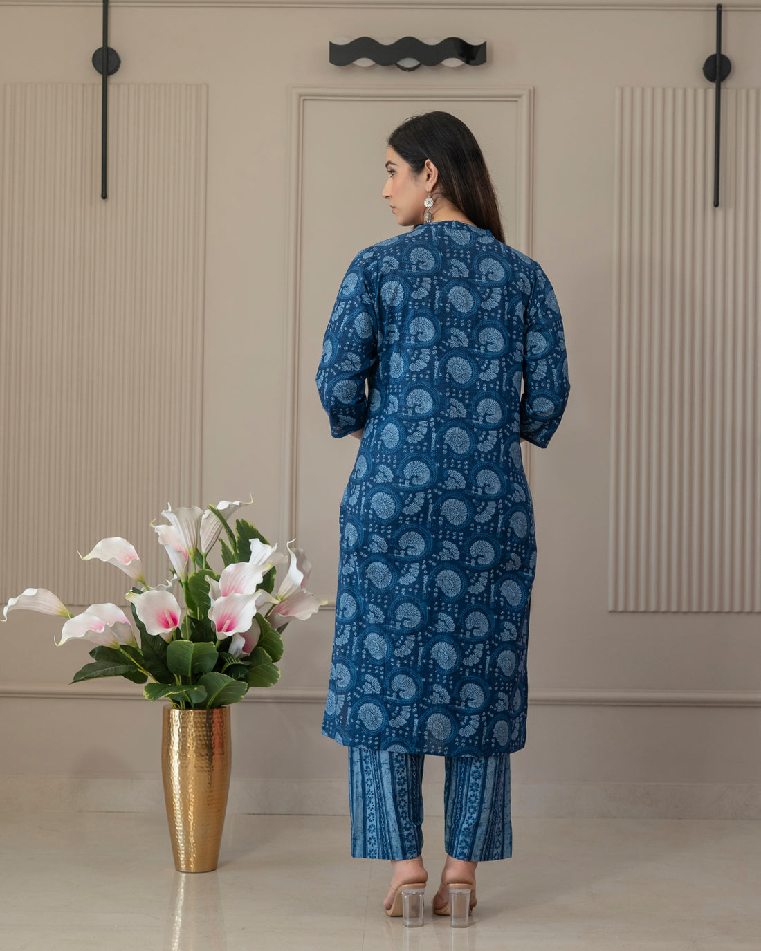 INDIGO VIRAASAT COTTON KURTA SET