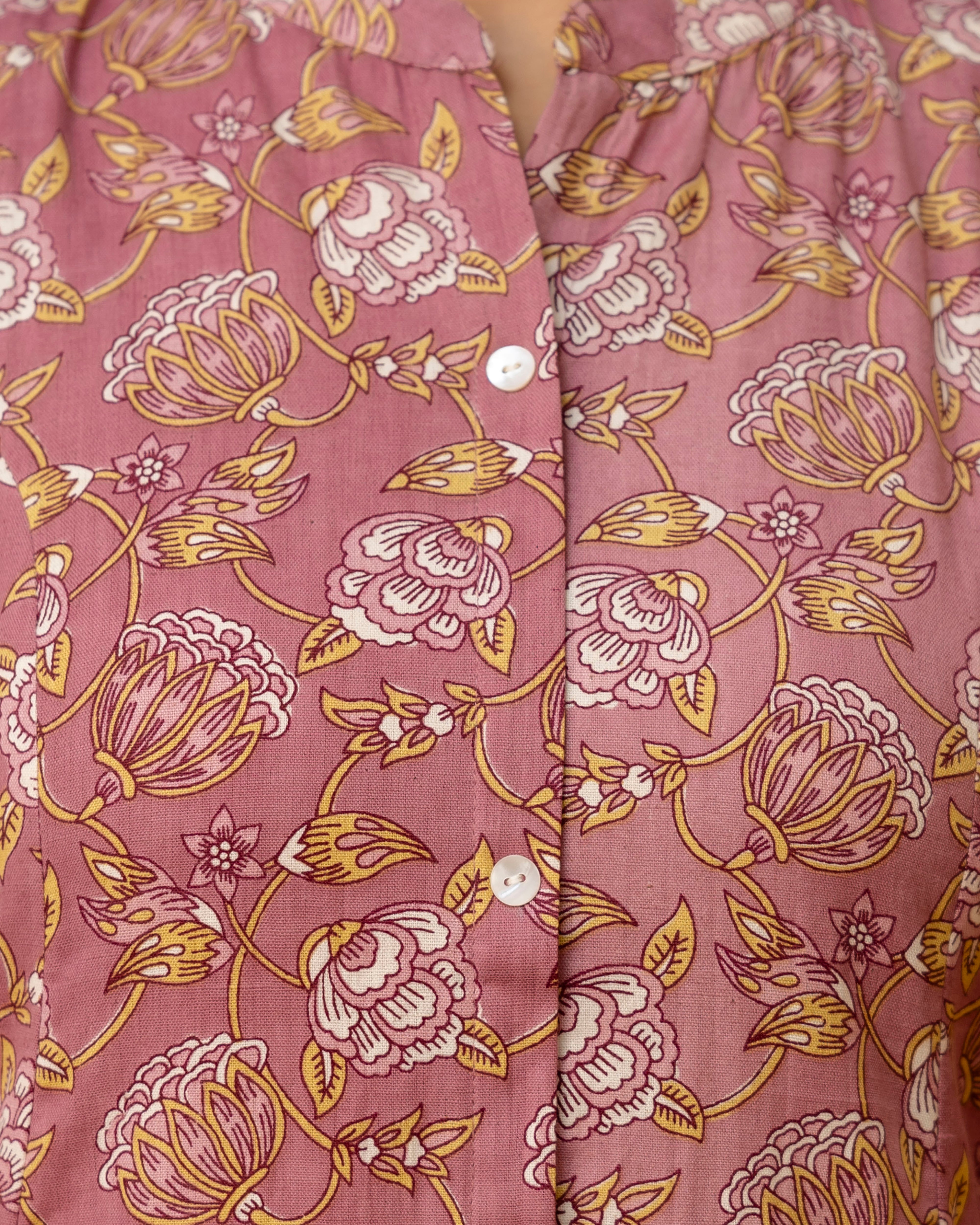 The 'Kaira' Mauve Floral A-Line Kurta