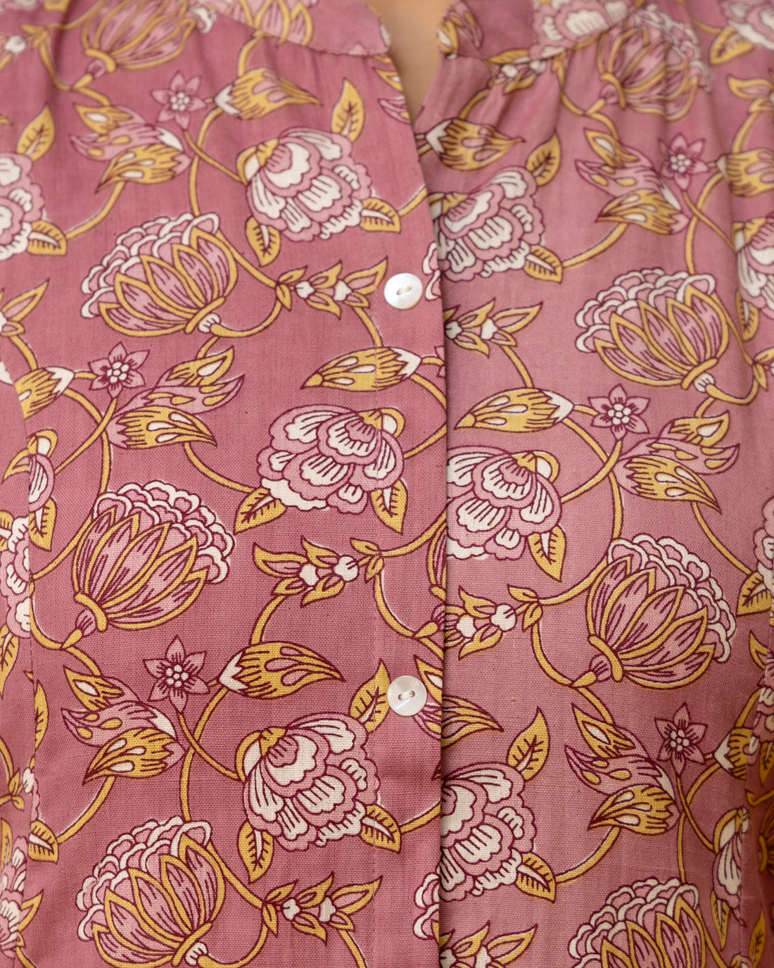 The 'Kaira' Mauve Floral A-Line Kurta