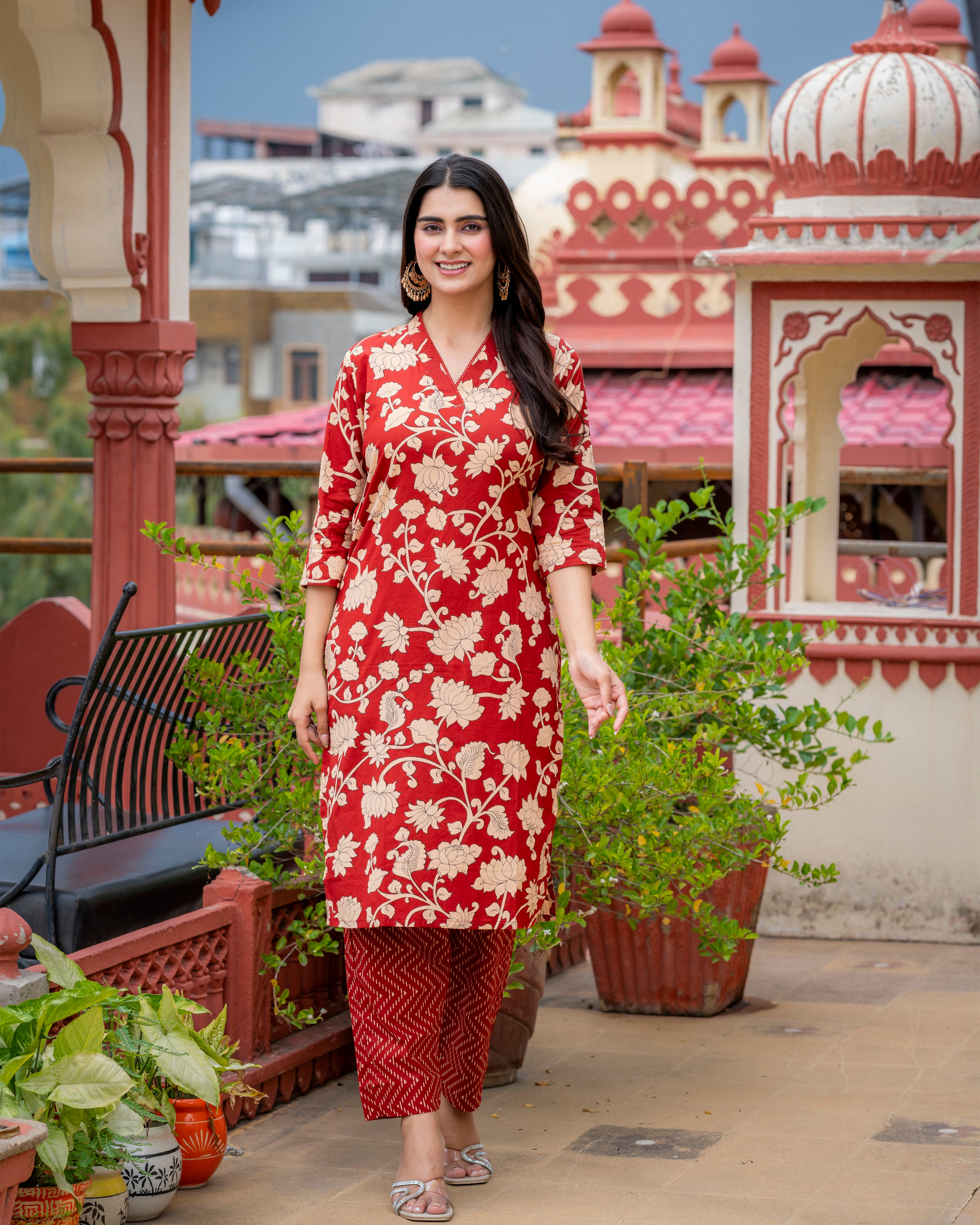 Raktika Pure Cotton Kurta Set