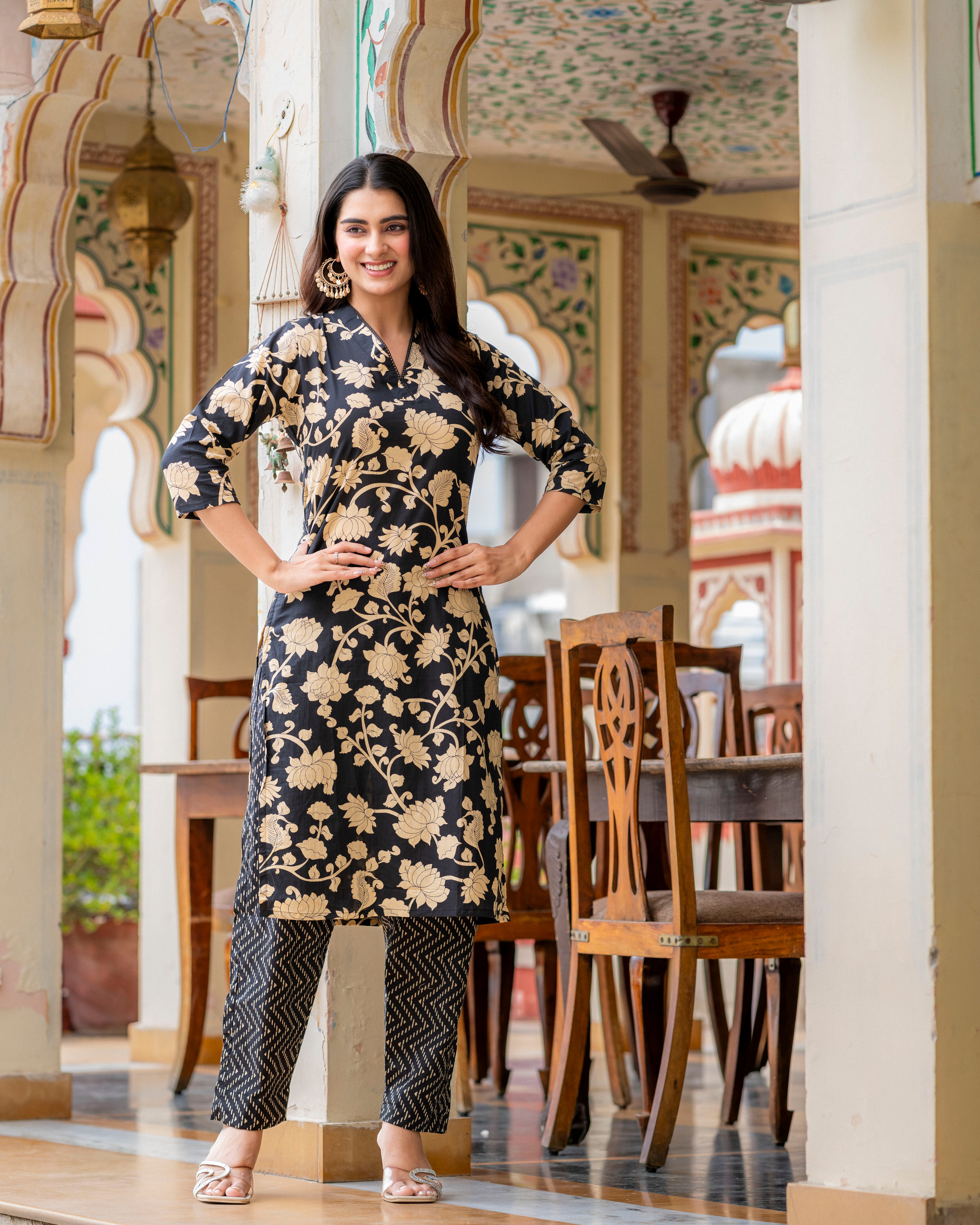 Indulekha Pure Cotton Kurta Set