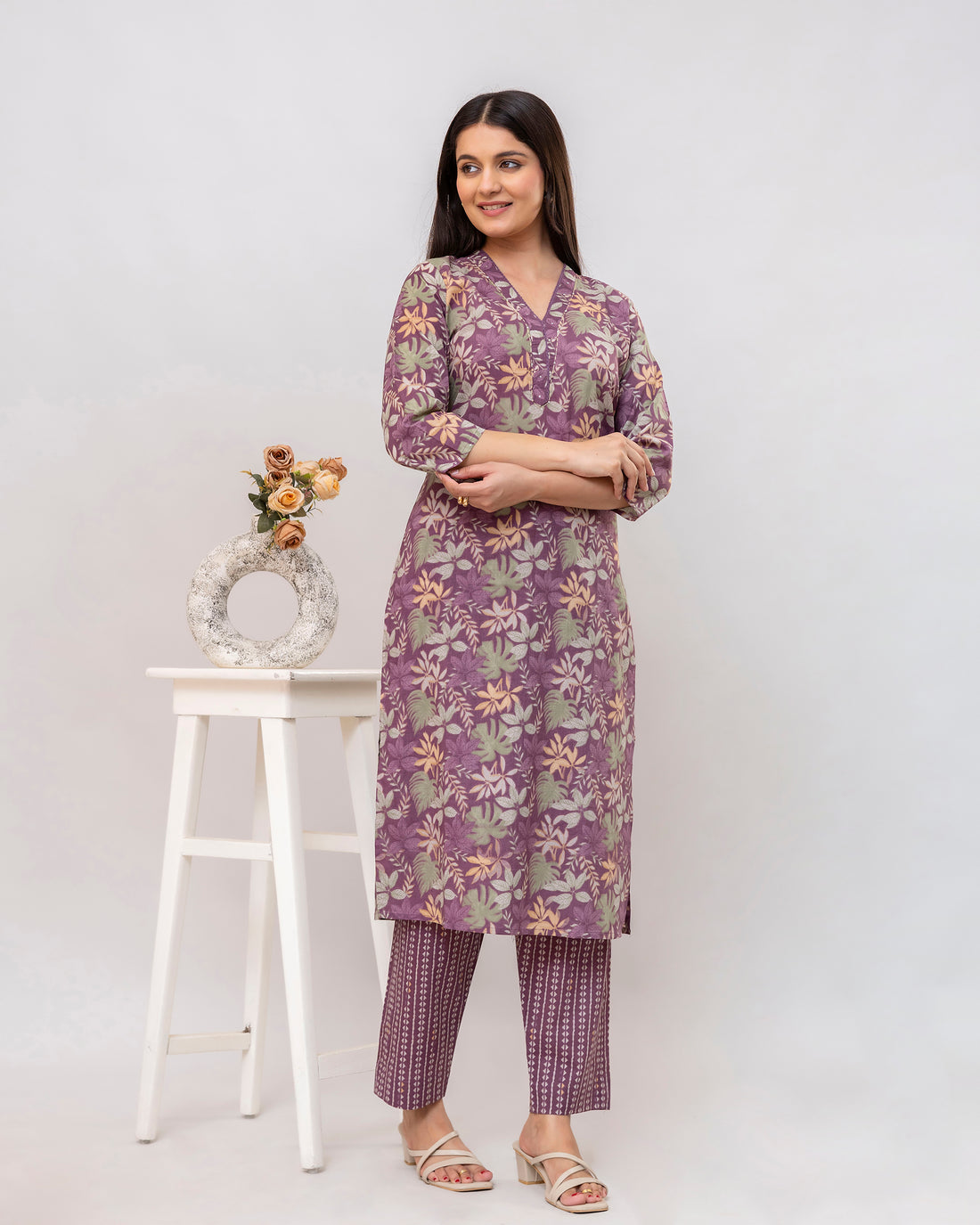 The 'Lavanya' Floral Print Kurta Set