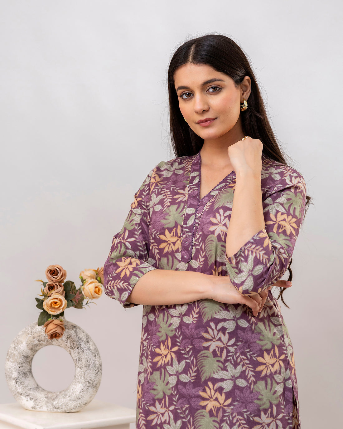 The 'Lavanya' Floral Print Kurta Set