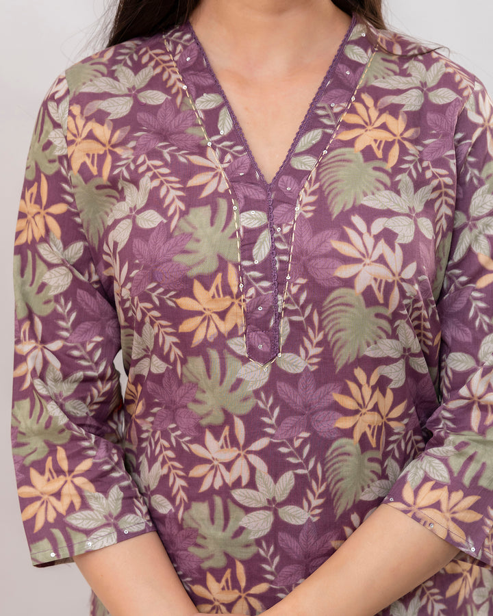 The 'Lavanya' Floral Print Kurta Set