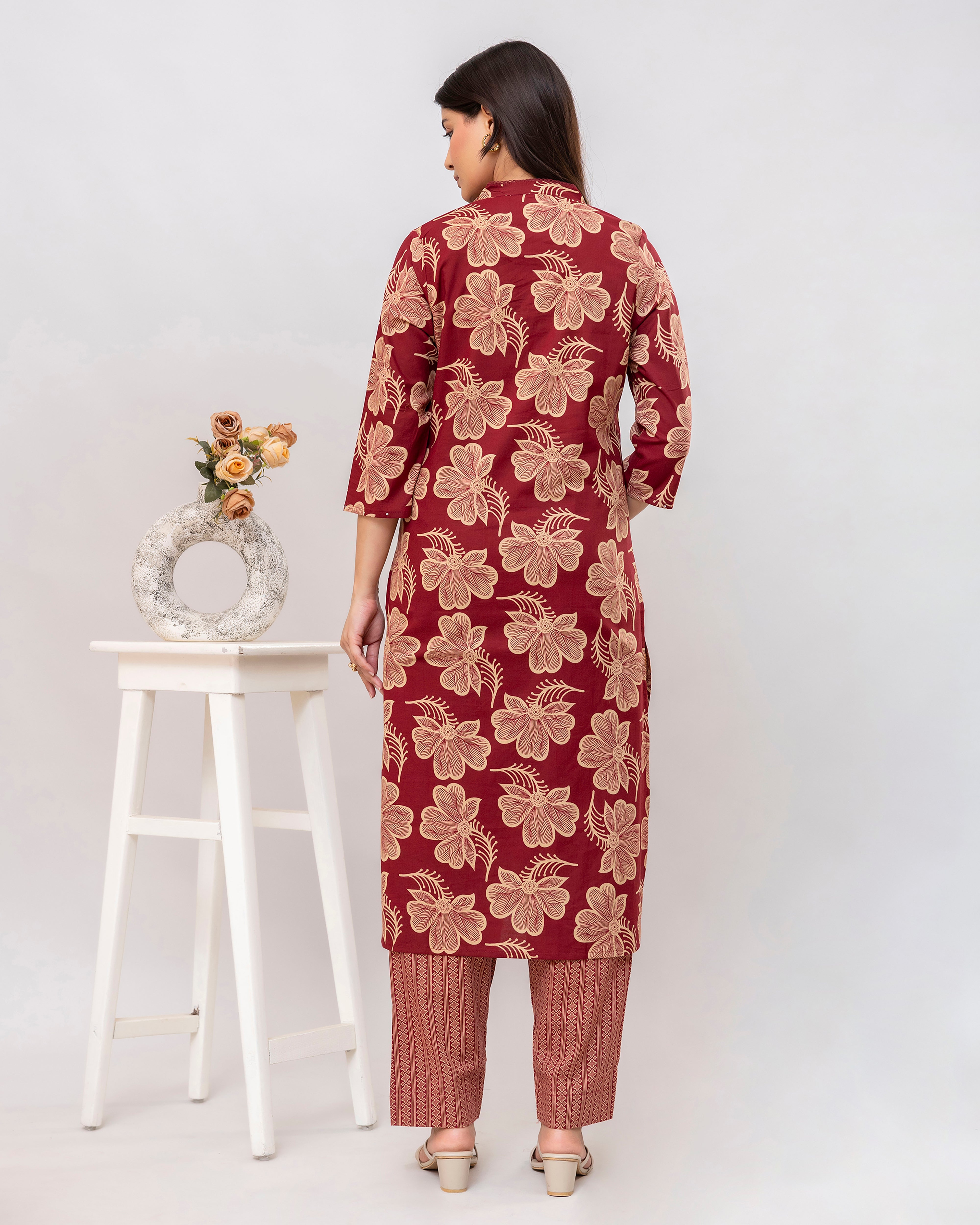 The 'Rati' Floral Print Kurta Set
