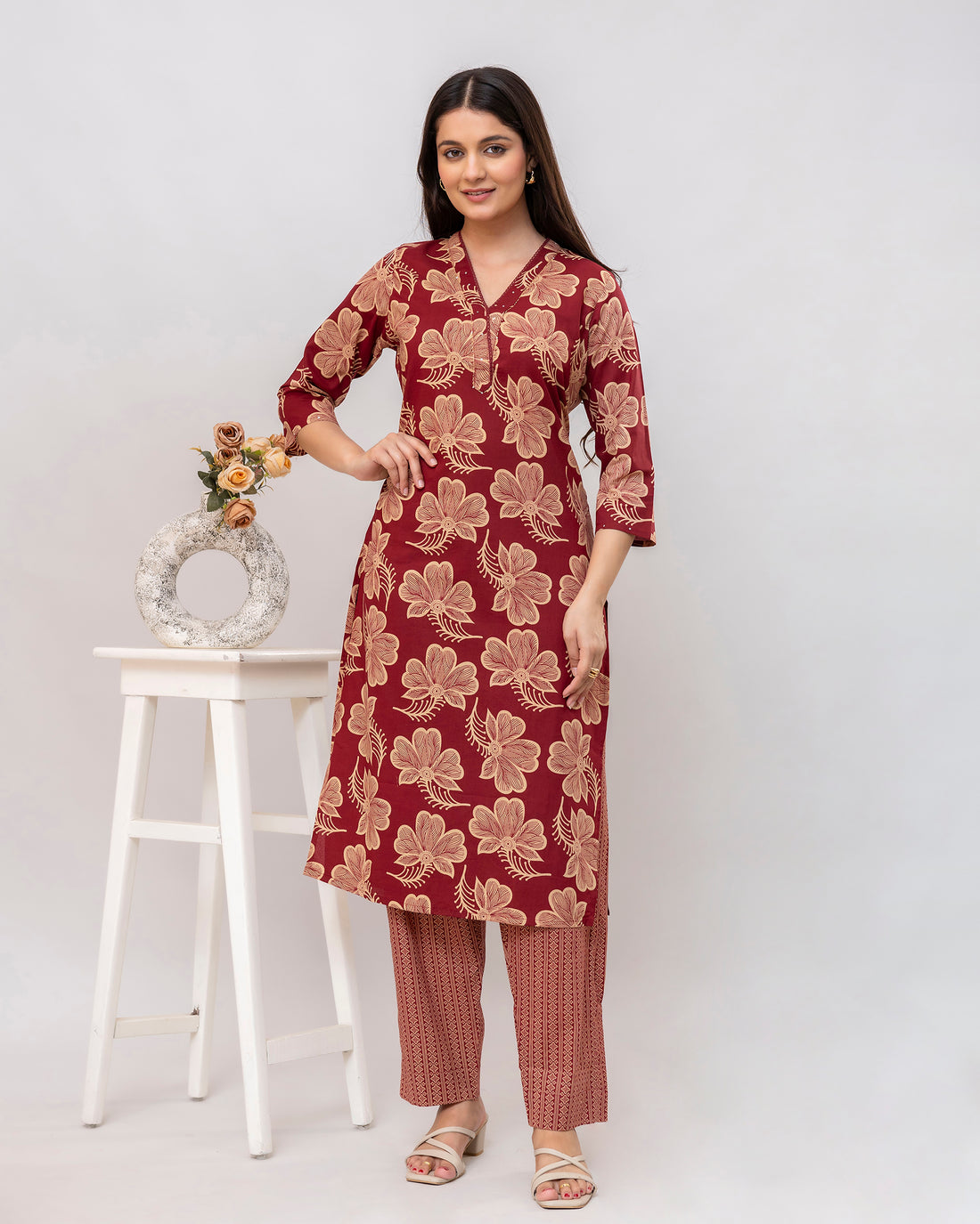 The 'Rati' Floral Print Kurta Set