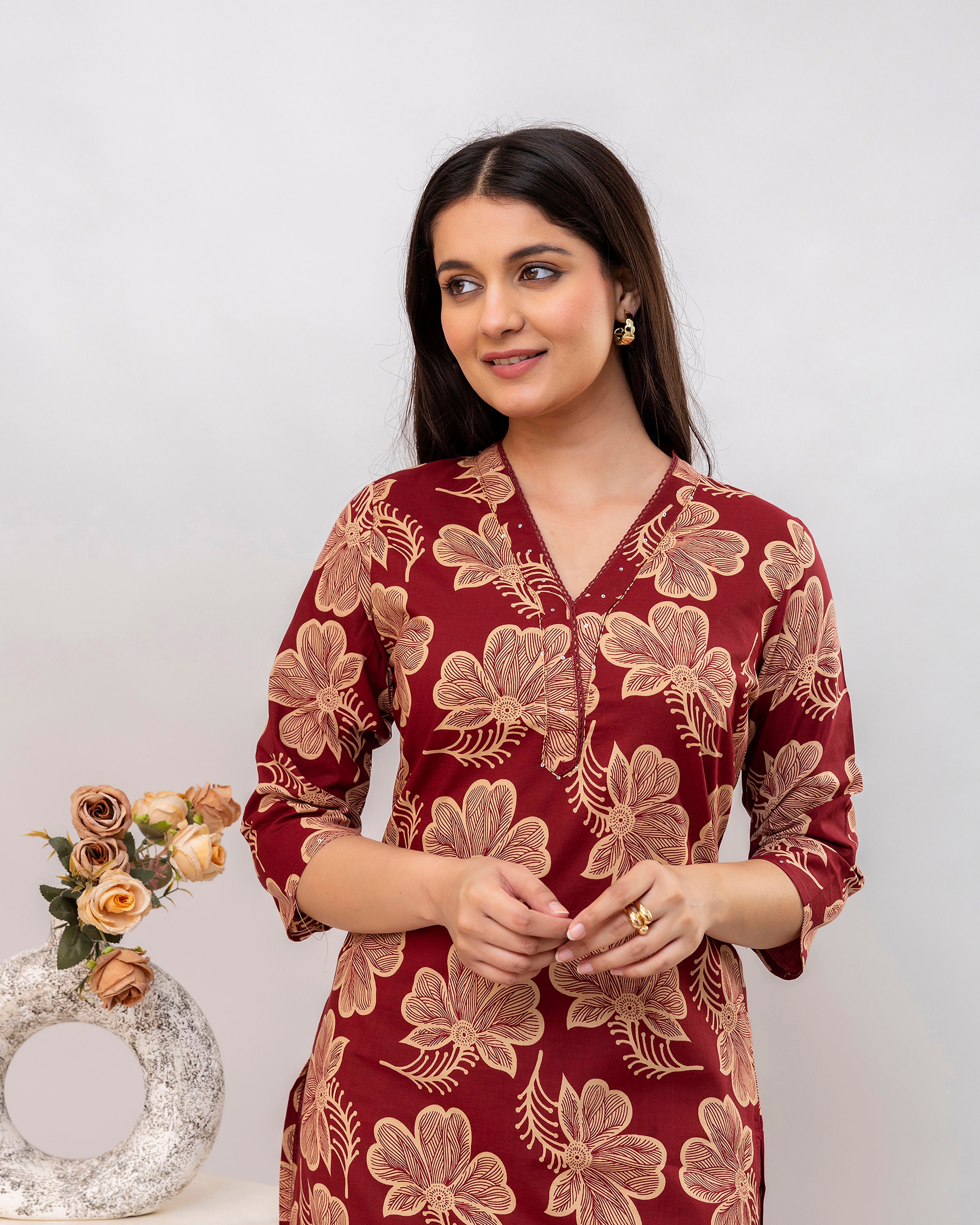 The 'Rati' Floral Print Kurta Set