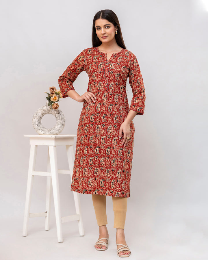 The 'Saanvi' Paisley Print Kurti's