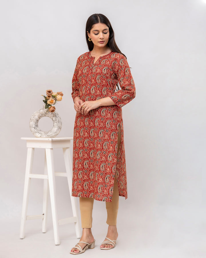 The 'Saanvi' Paisley Print Kurti's