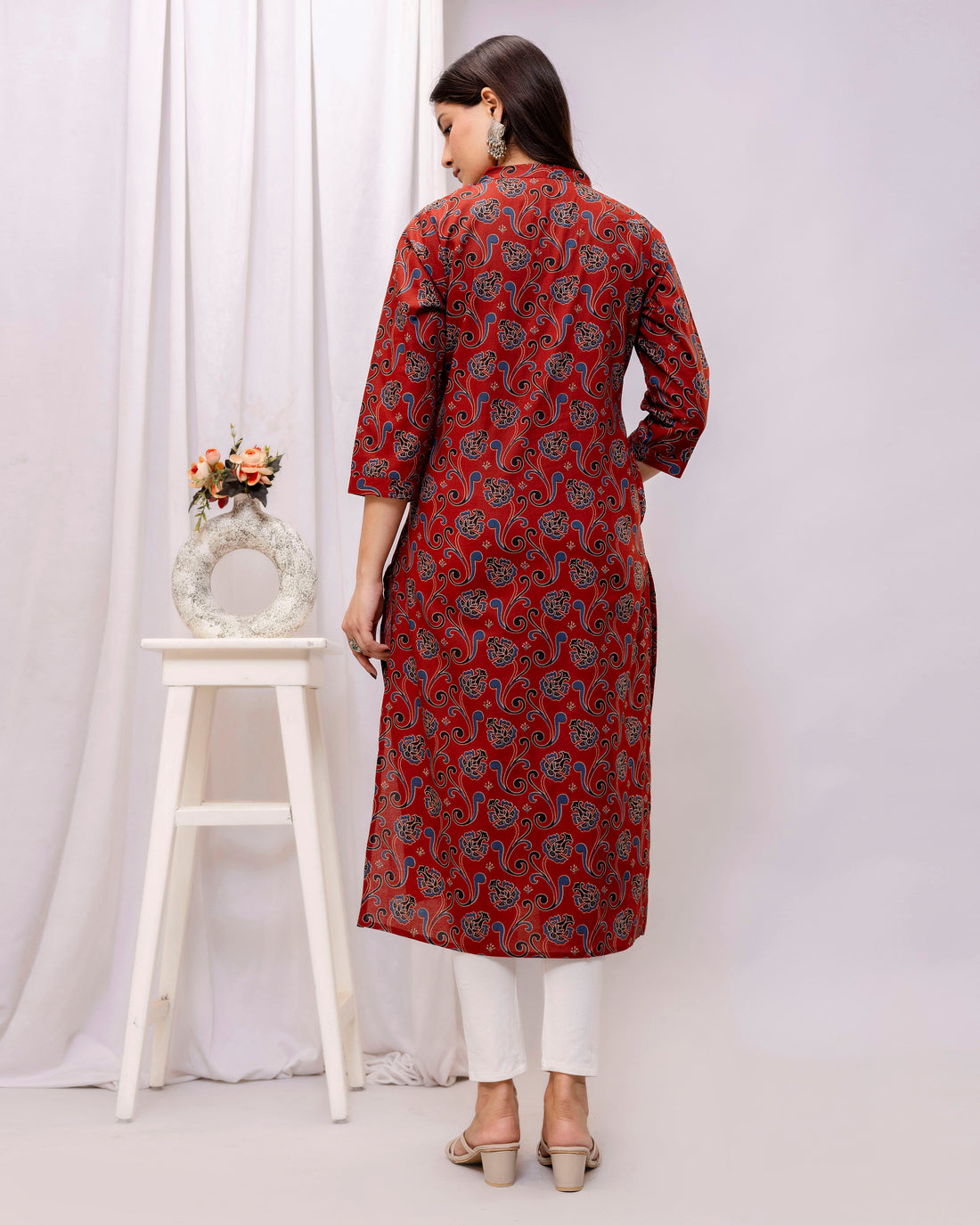 The 'Vanya' Ajrakh Block Print Kurta