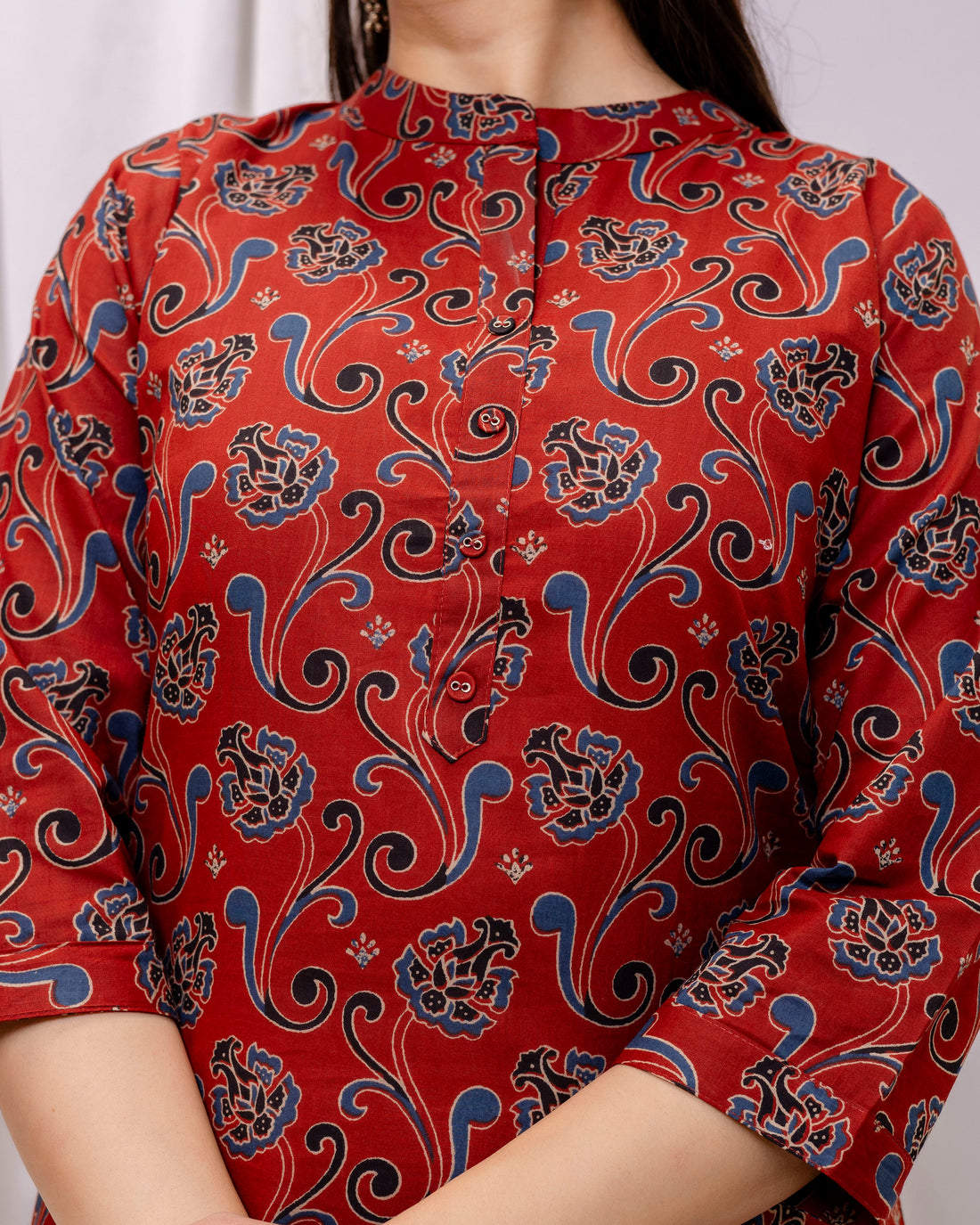 The 'Vanya' Ajrakh Block Print Kurta