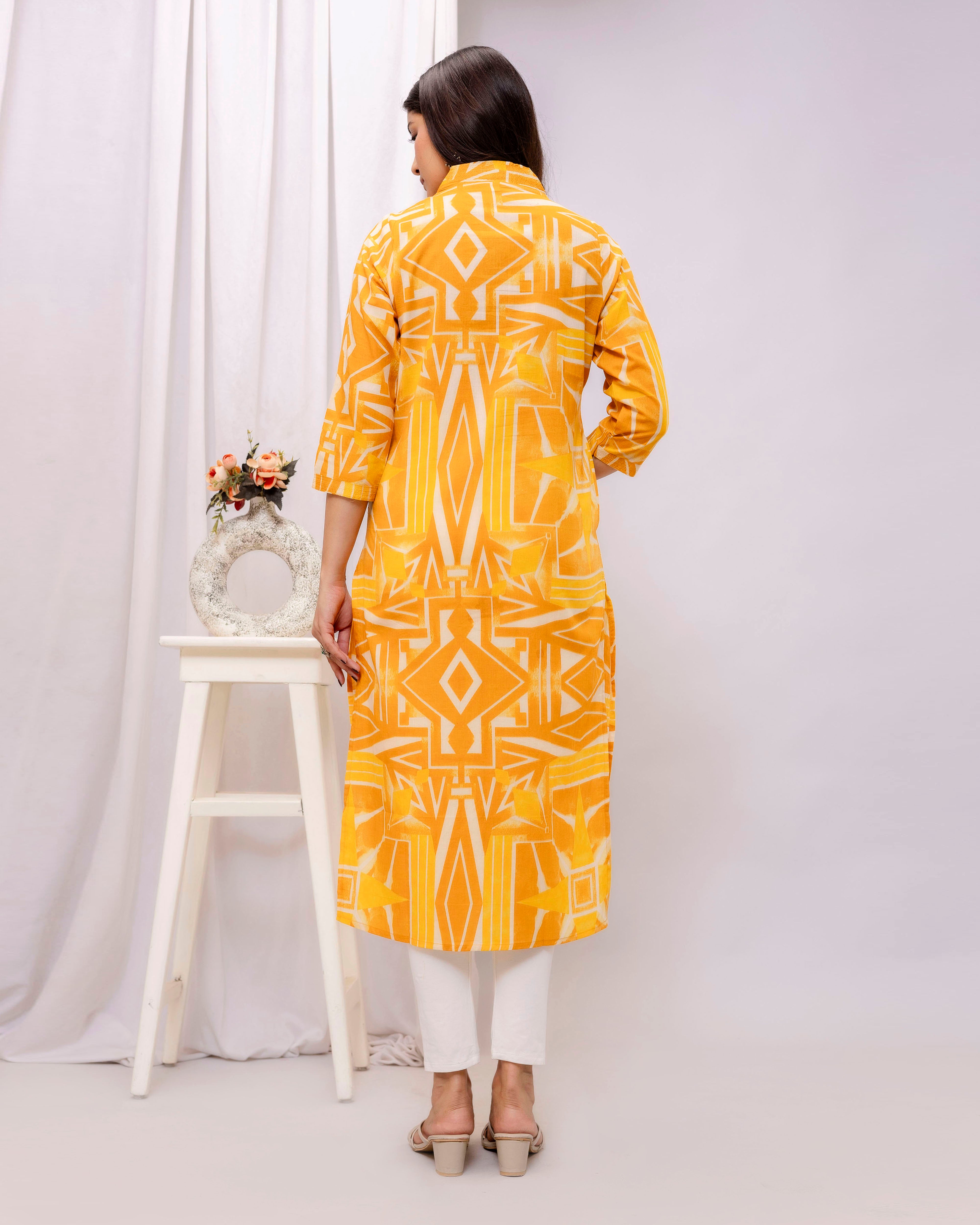 The 'Tejas' Sunburst  Kurta