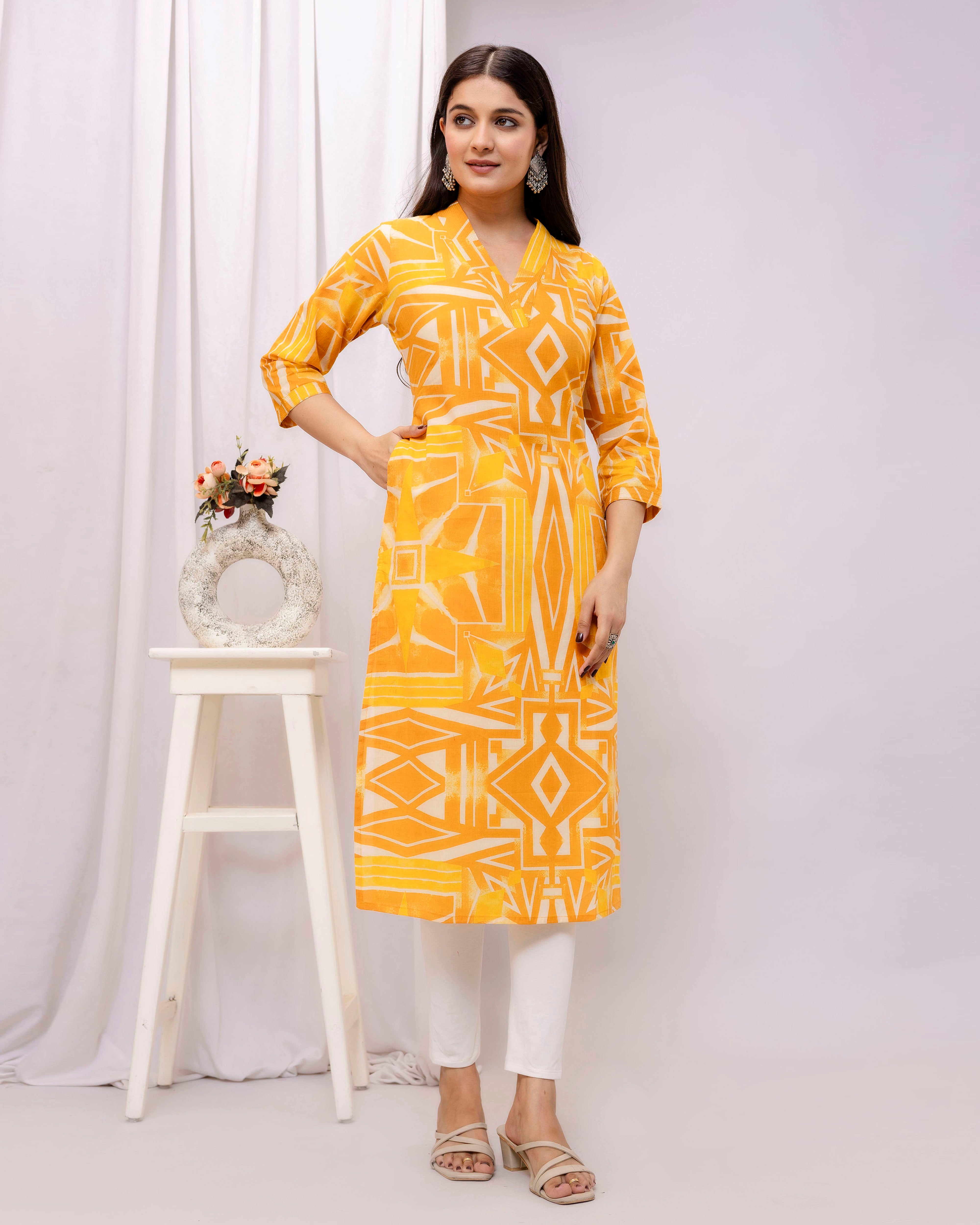 The 'Tejas' Sunburst  Kurta