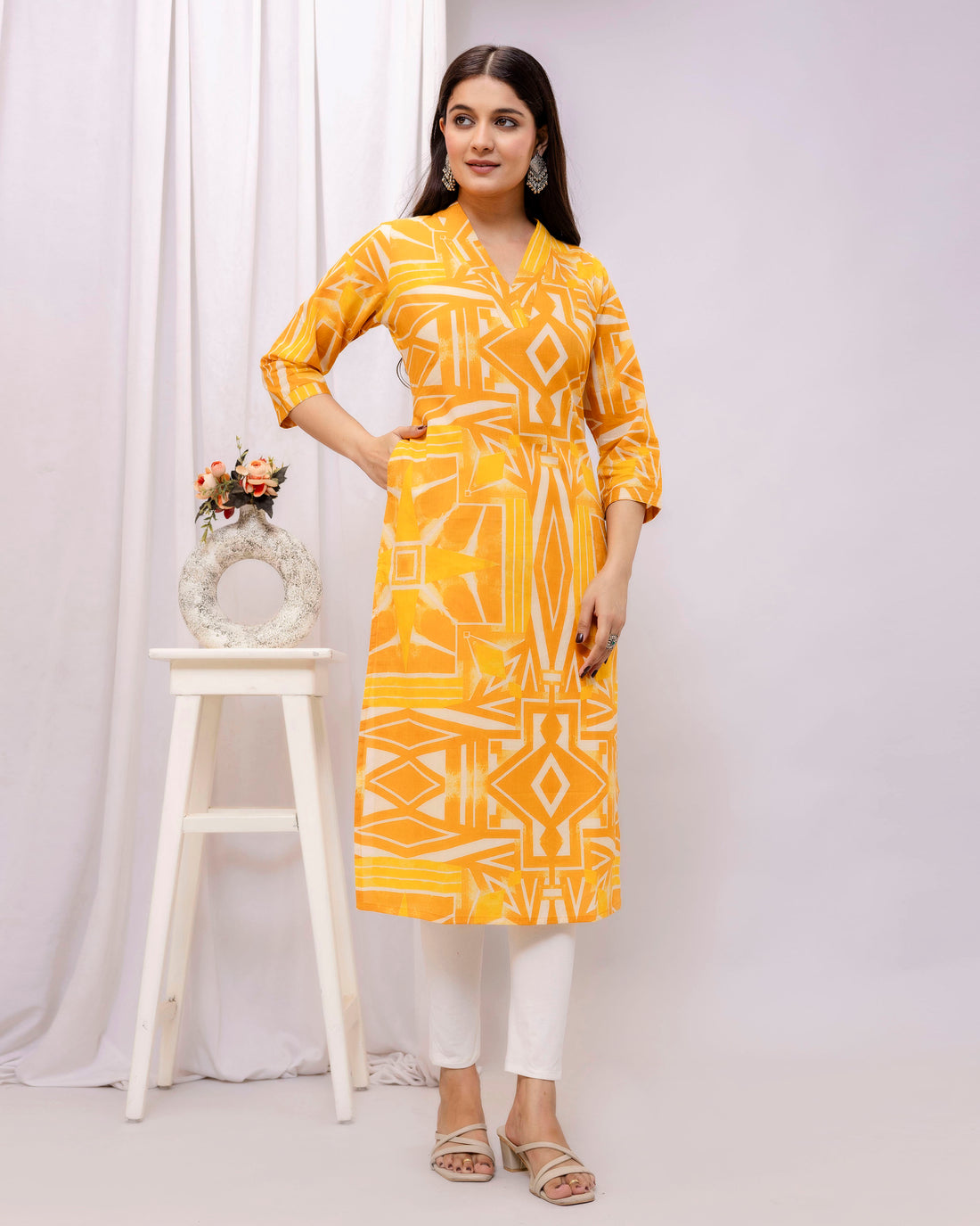 The 'Tejas' Sunburst  Kurta