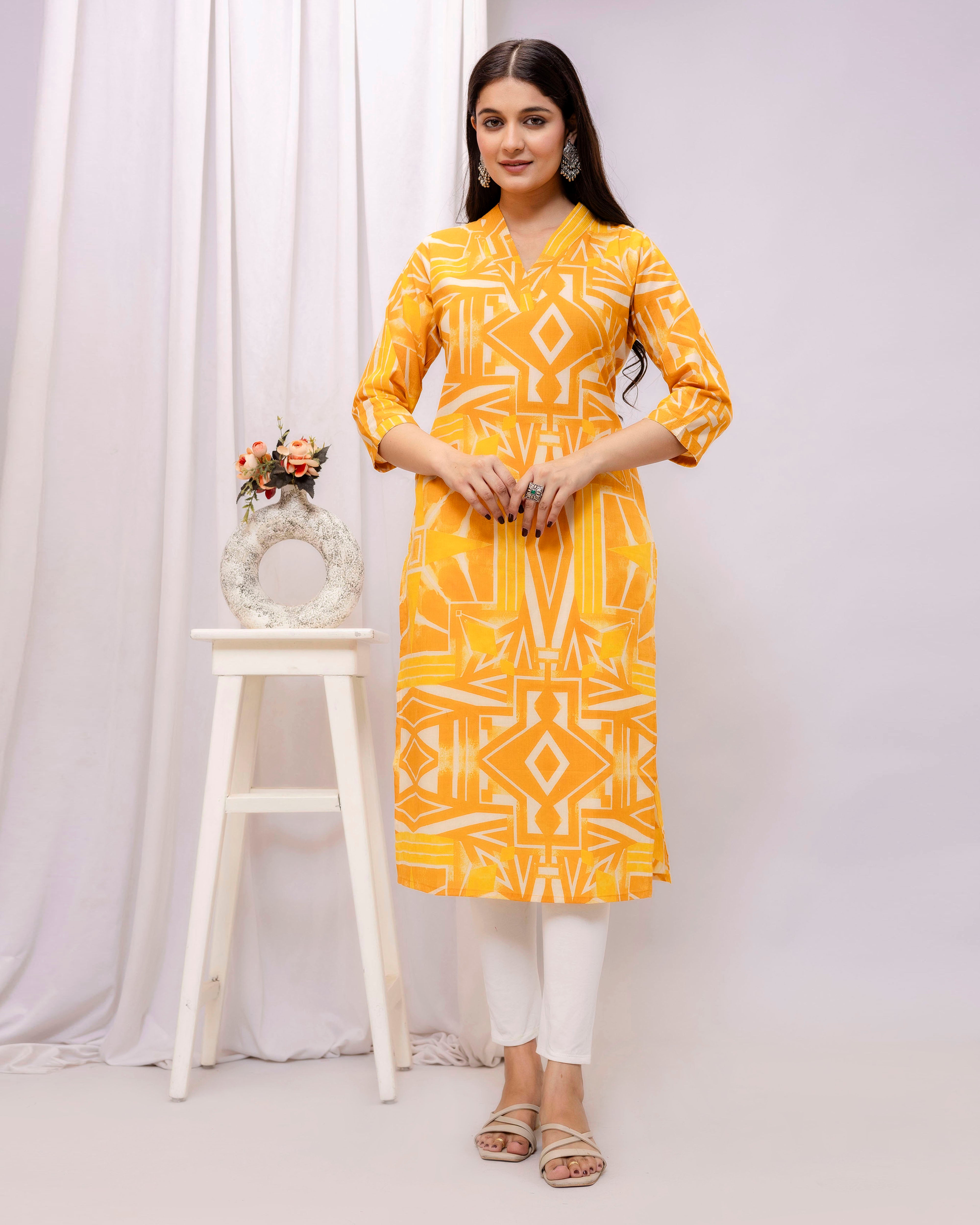 The 'Tejas' Sunburst  Kurta