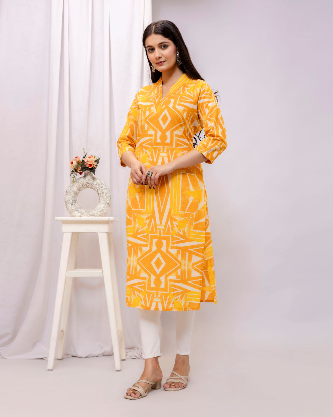 The 'Tejas' Sunburst  Kurta