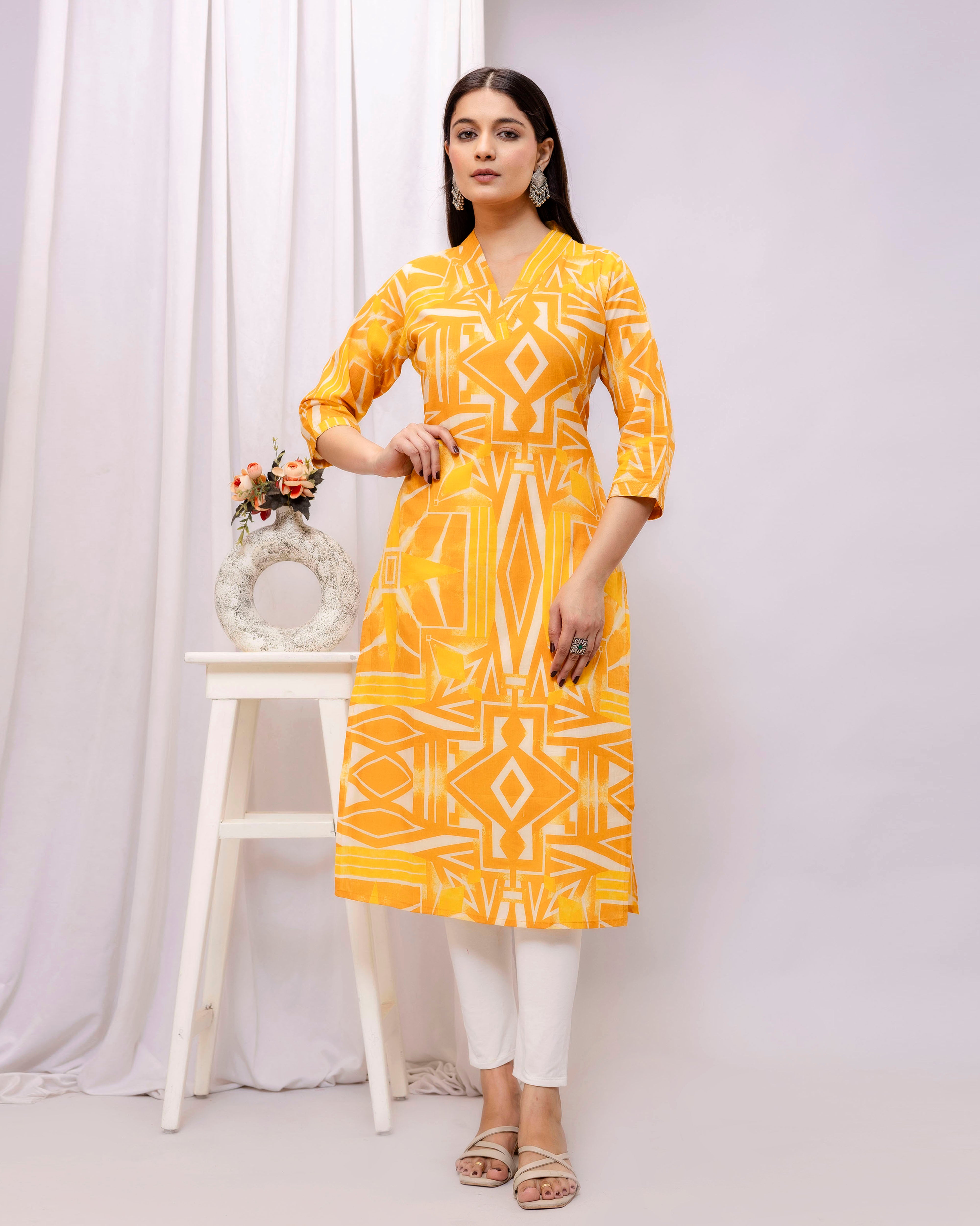 The 'Tejas' Sunburst  Kurta