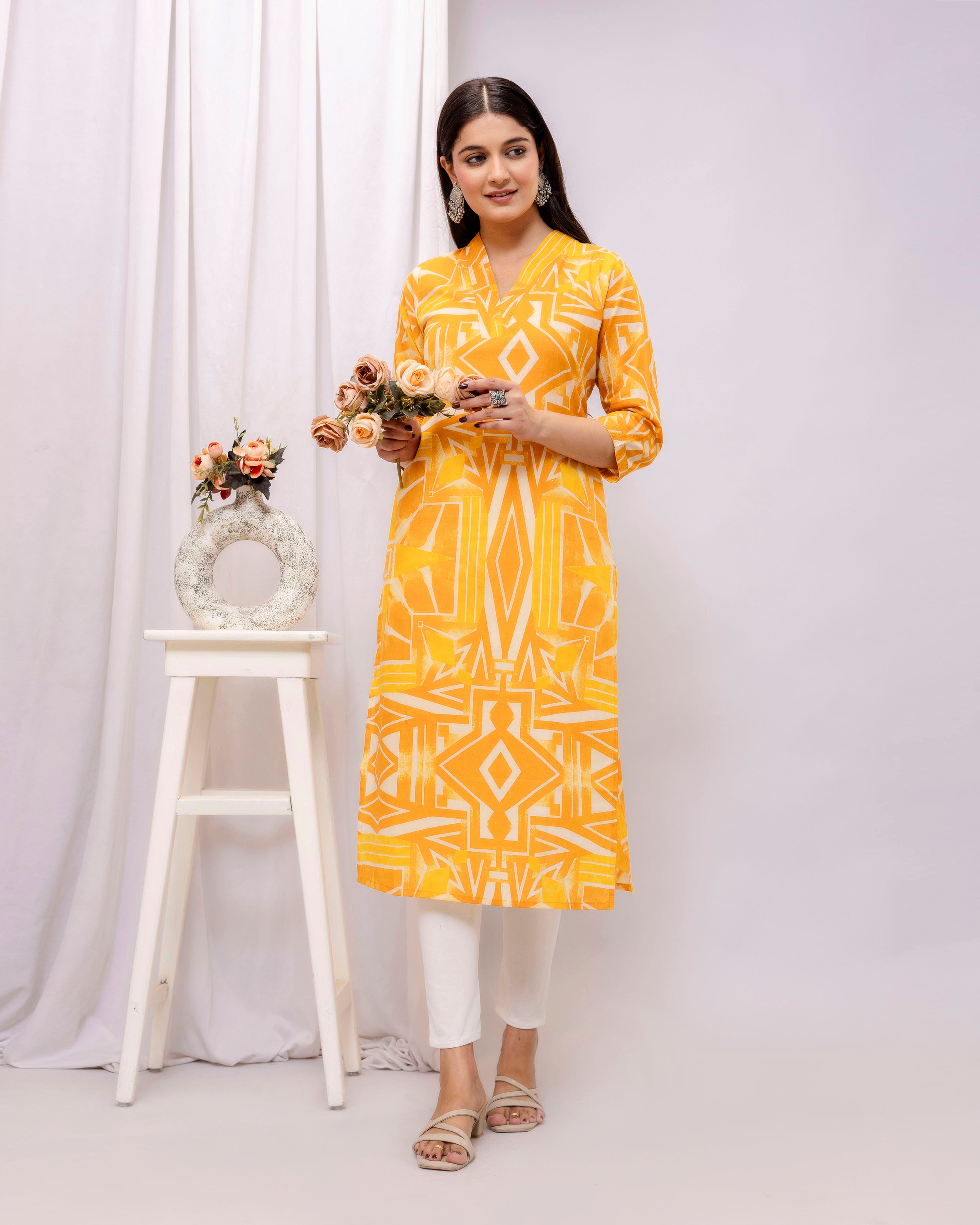 The 'Tejas' Sunburst  Kurta
