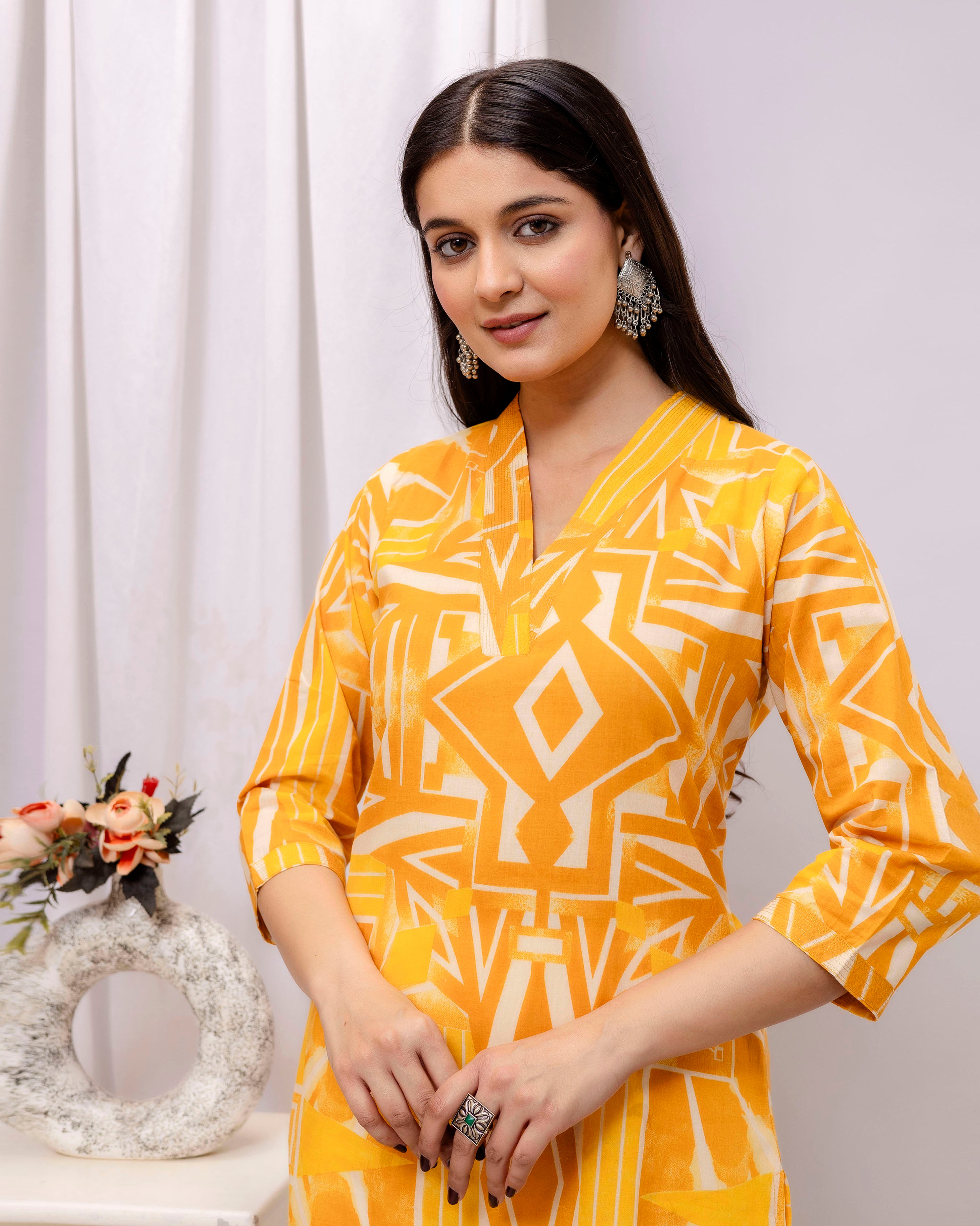 The 'Tejas' Sunburst  Kurta