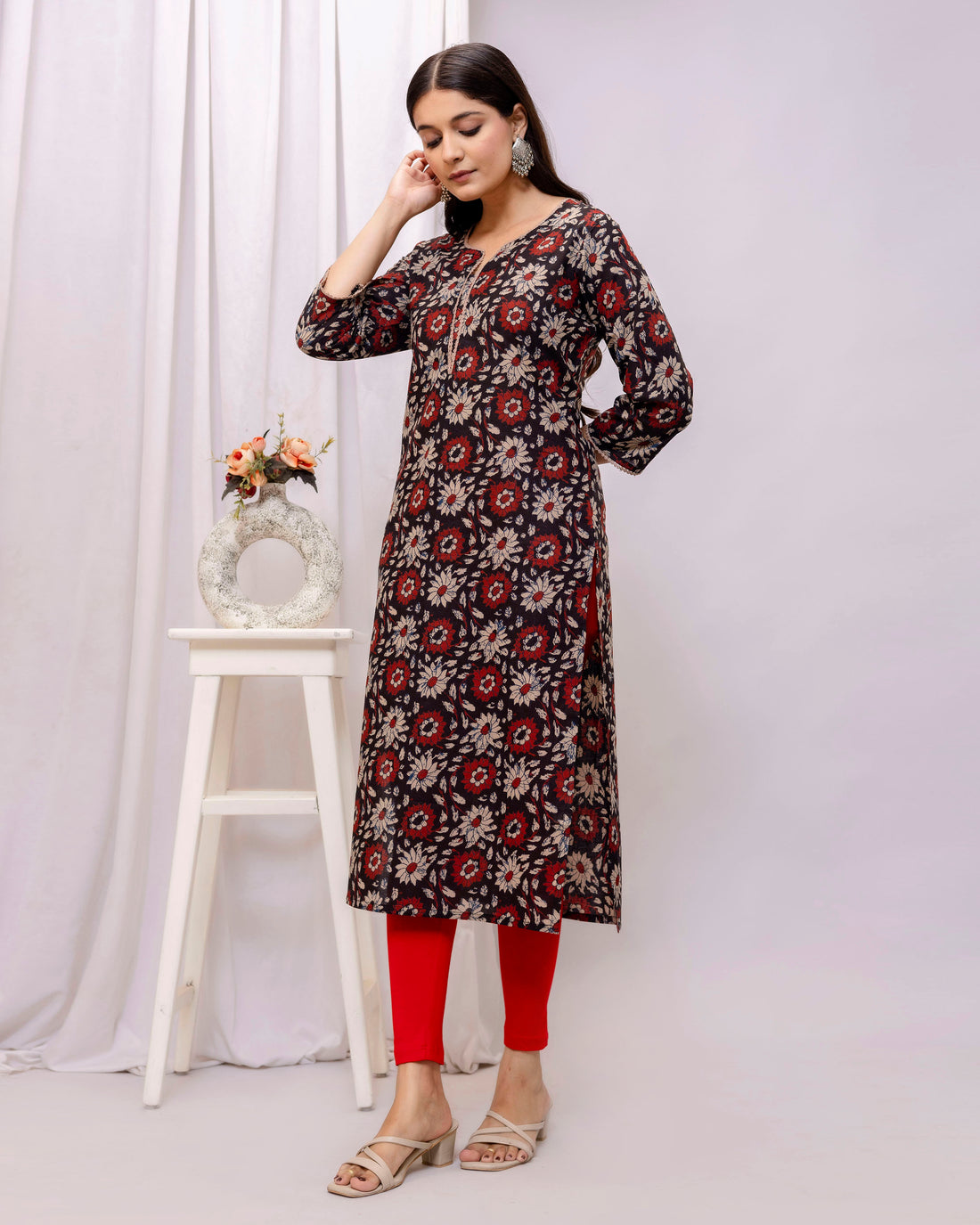 The 'Avani' Rustic Block Print Kurta