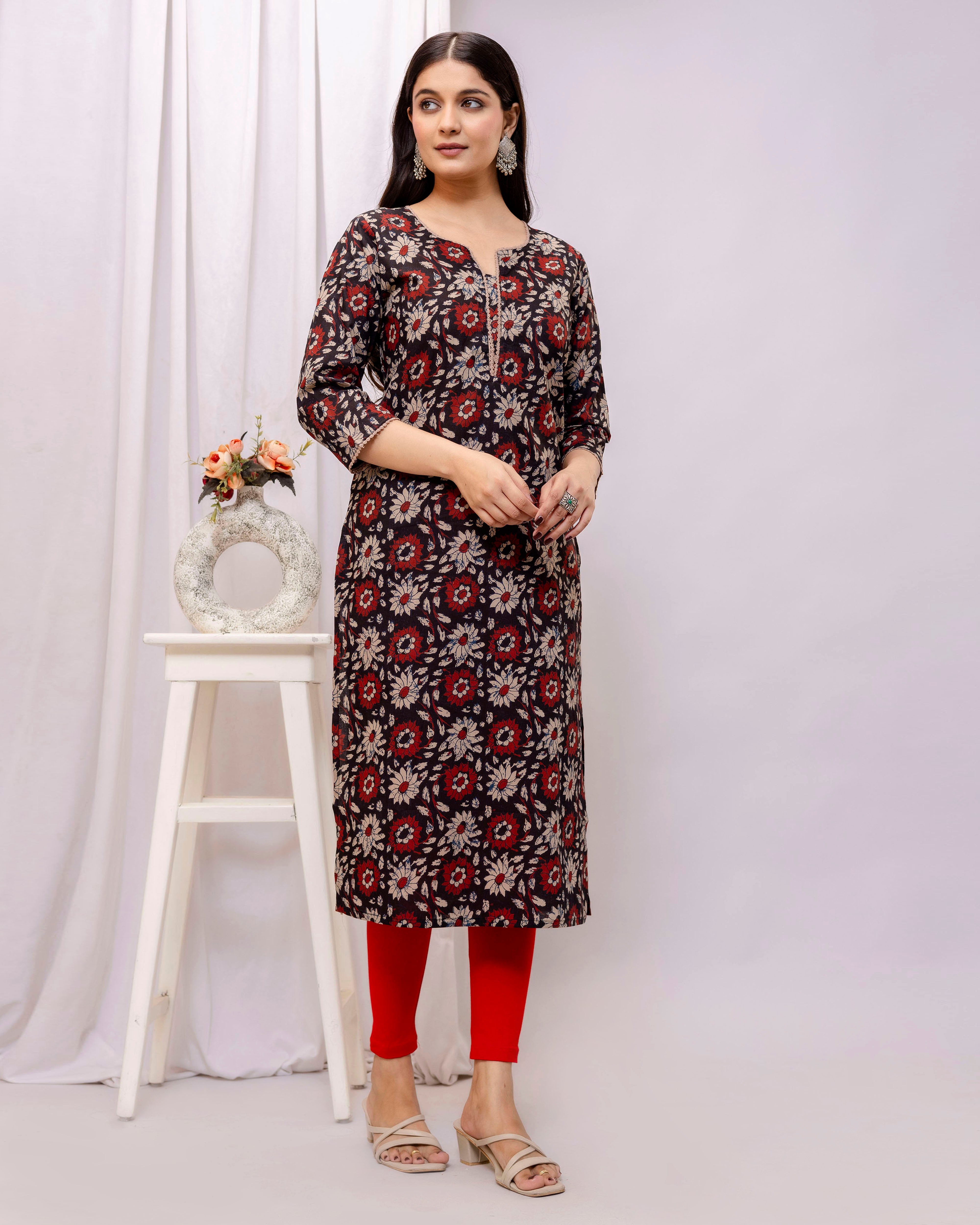 The 'Avani' Rustic Block Print Kurta