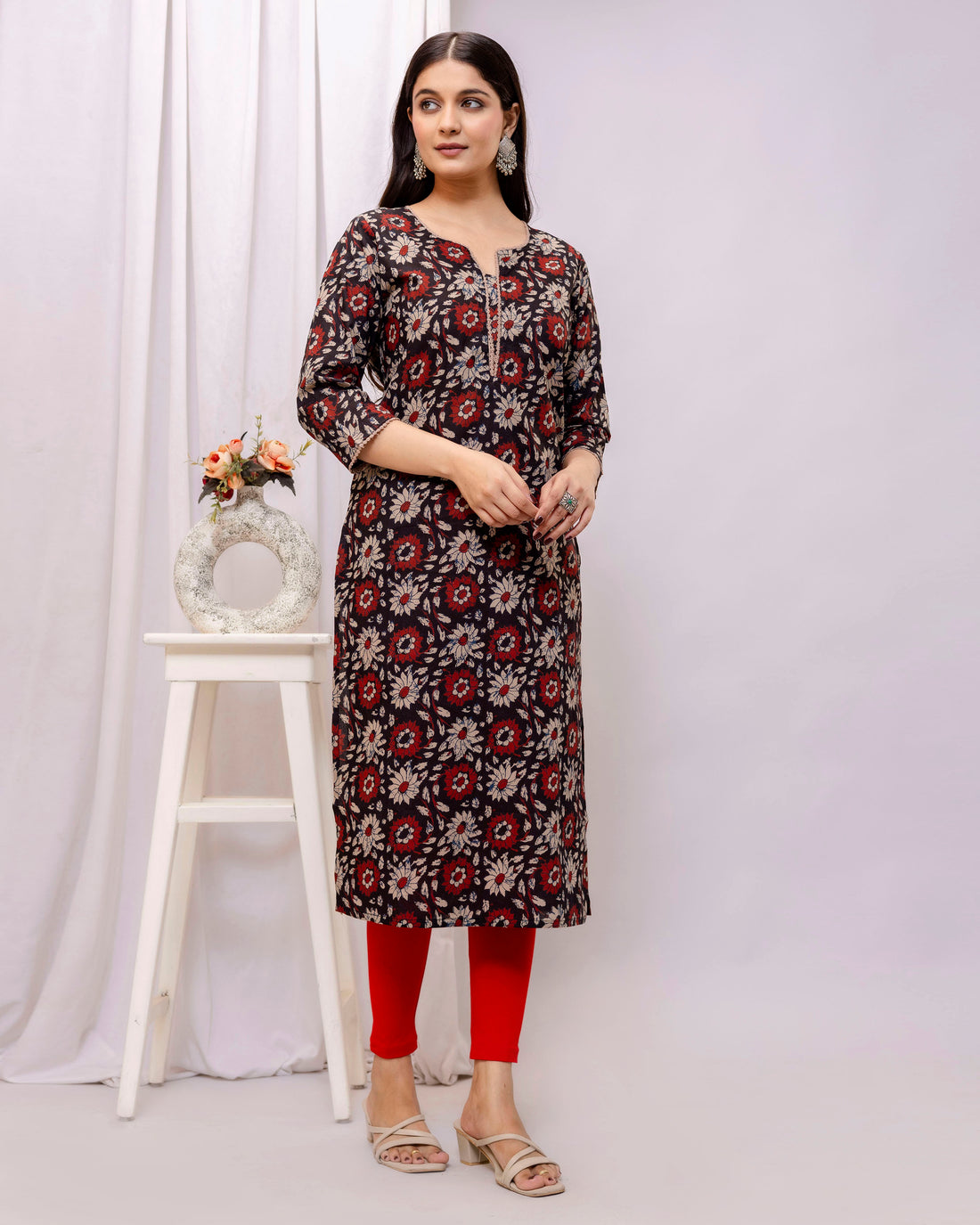 The 'Avani' Rustic Block Print Kurta